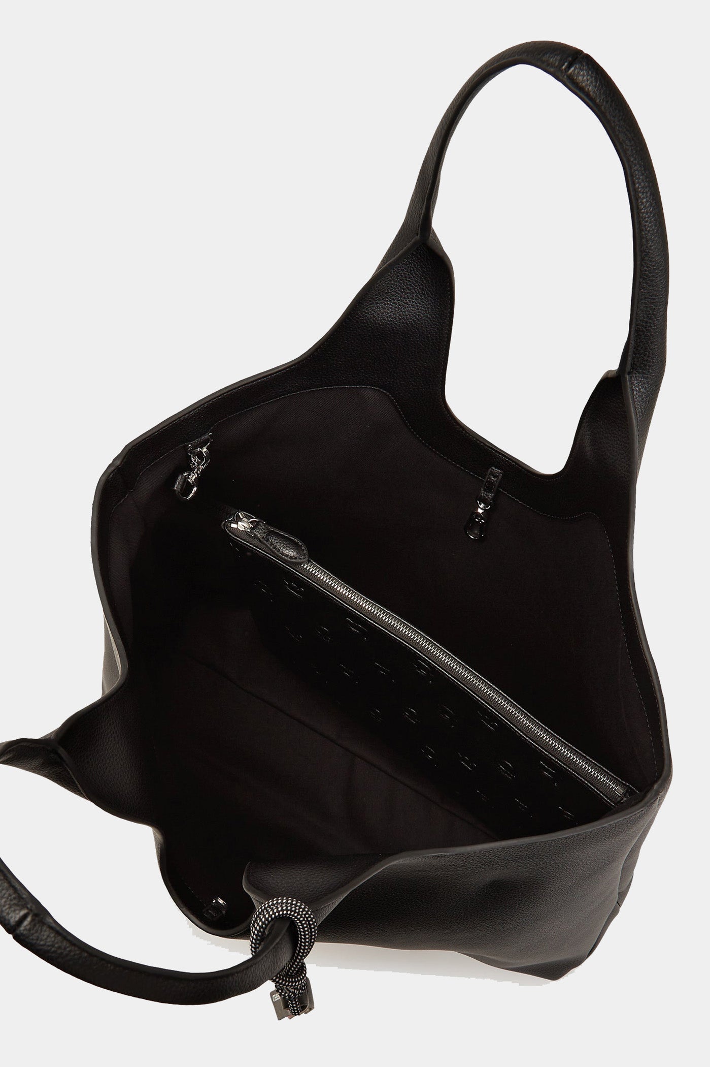 Czarna torba Ikon Grainy Soft L