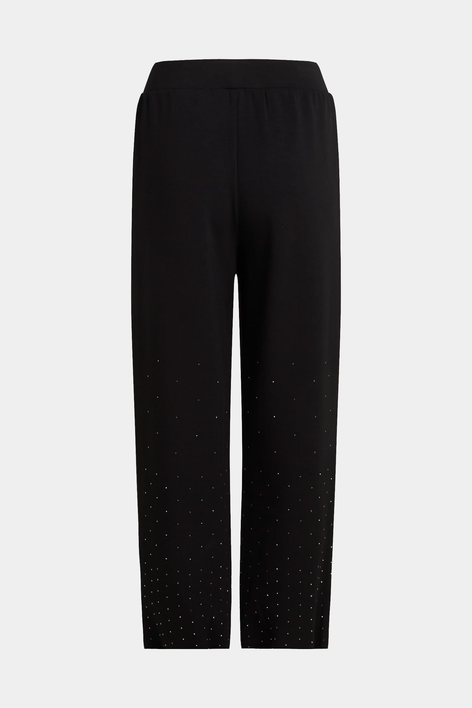 Czarne spodnie dresowe Rhinestone
