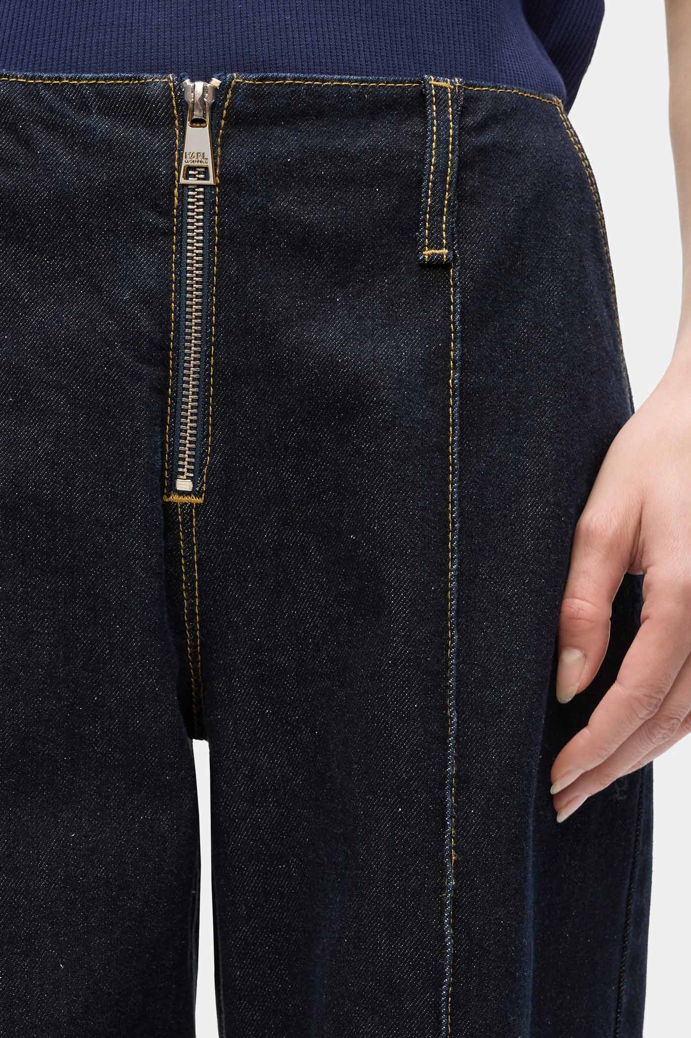 Granatowe jeansy Ikon Wide Leg