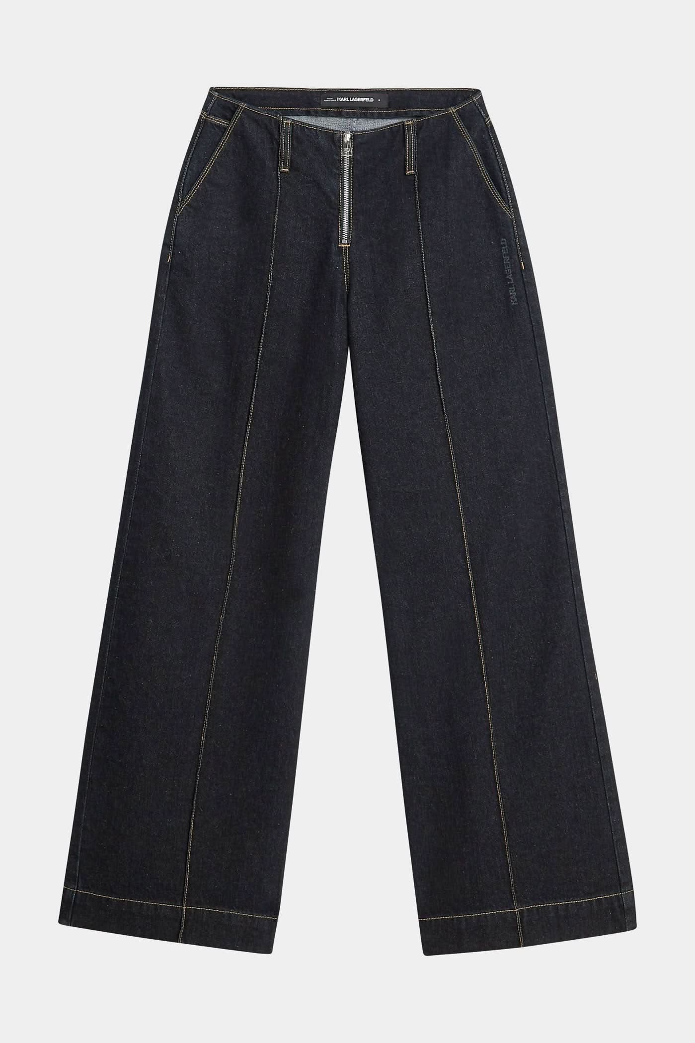Granatowe jeansy Ikon Wide Leg