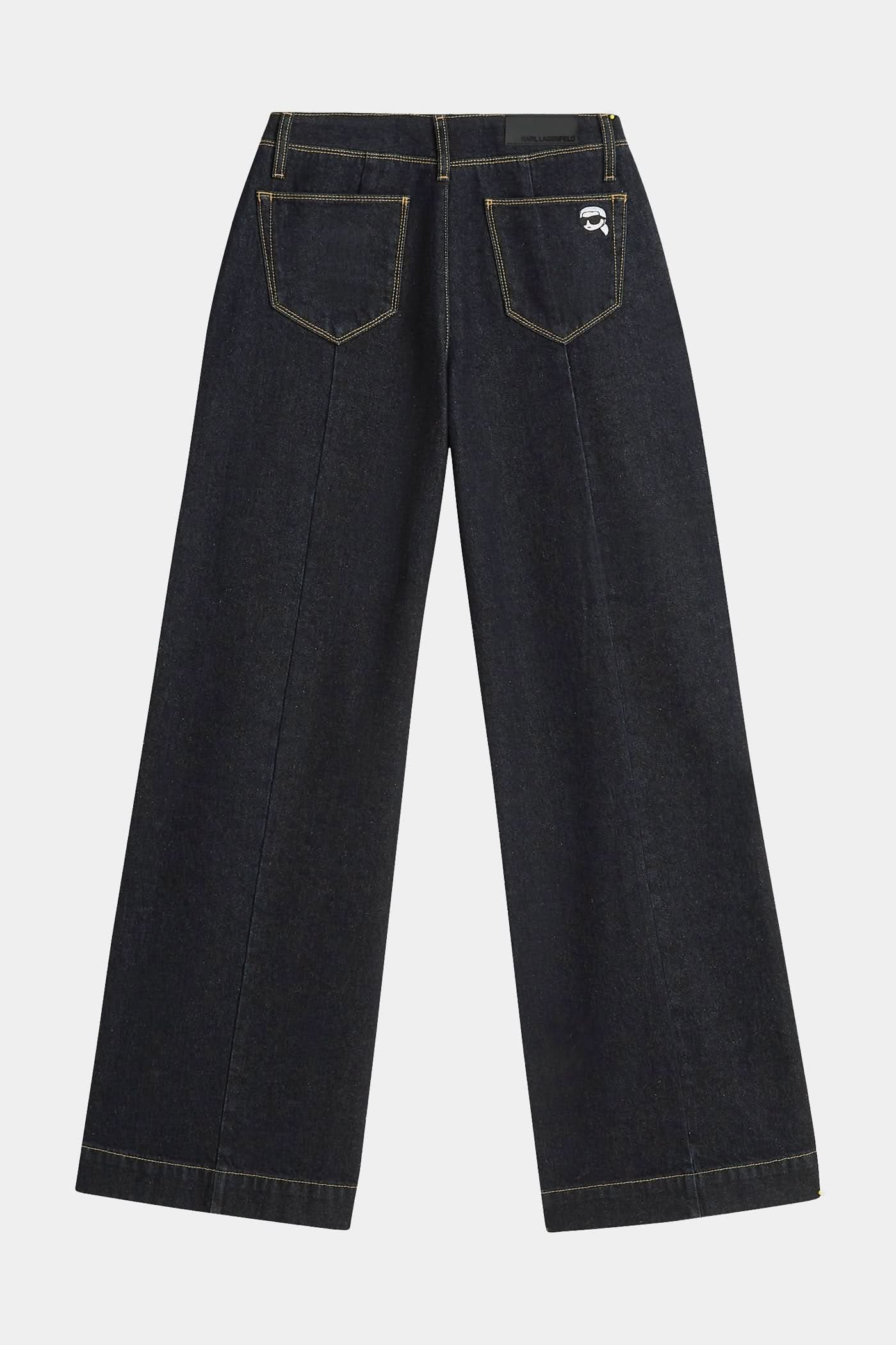 Granatowe jeansy Ikon Wide Leg