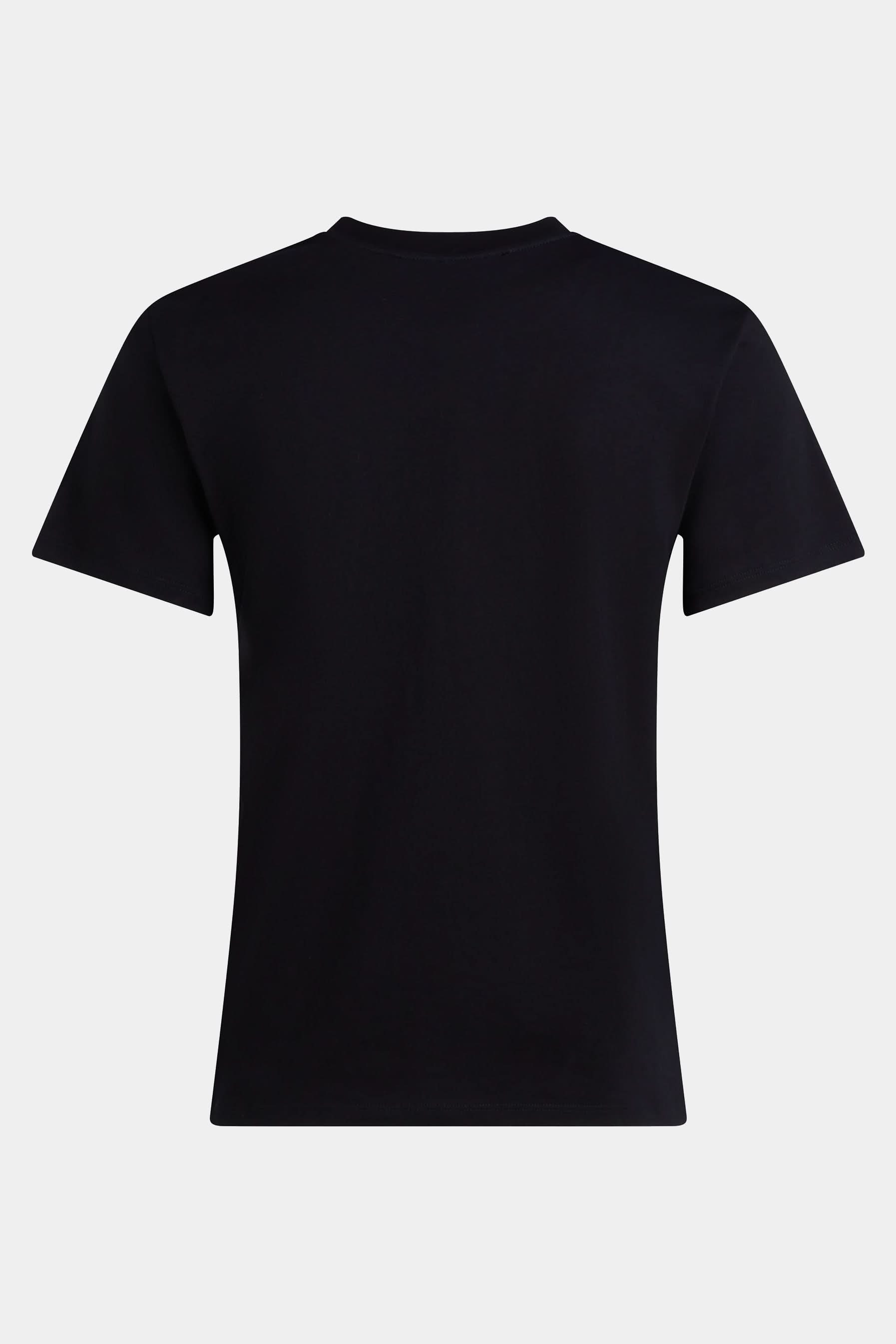 Czarny t-shirt Rhinestone Rain