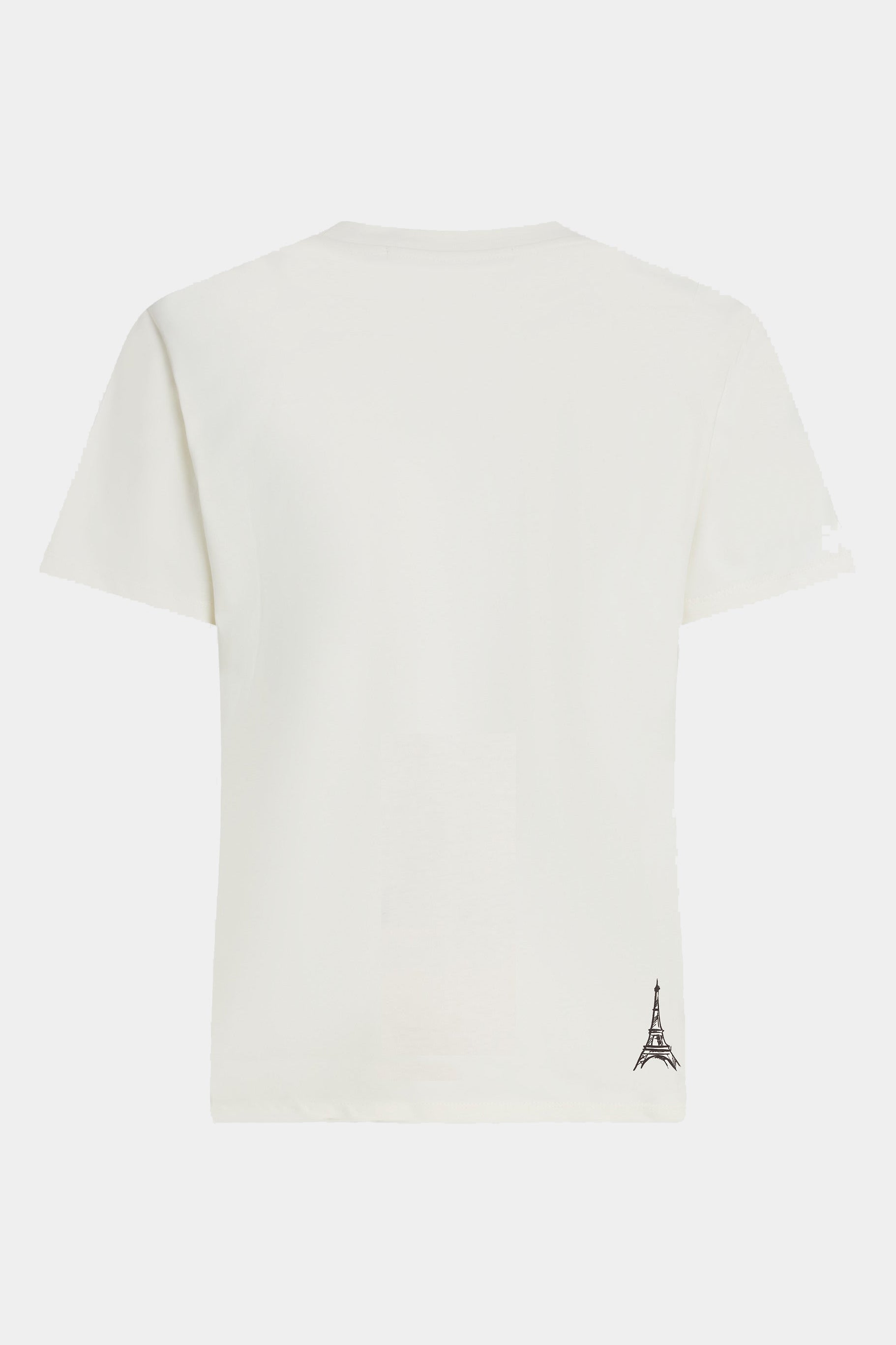 Kremowy t-shirt Paris Sketch