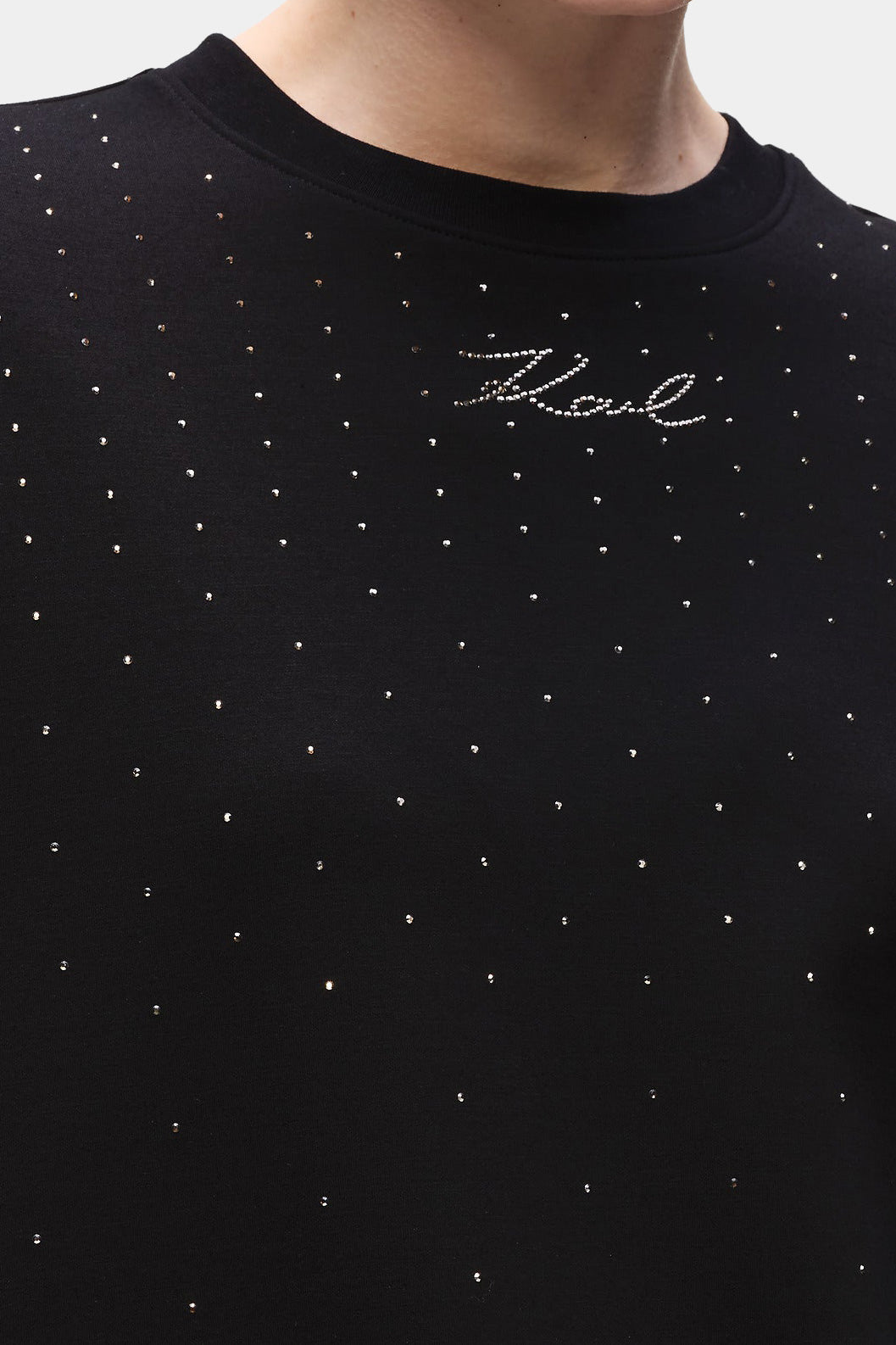 Czarna bluza Rhinestone Rain