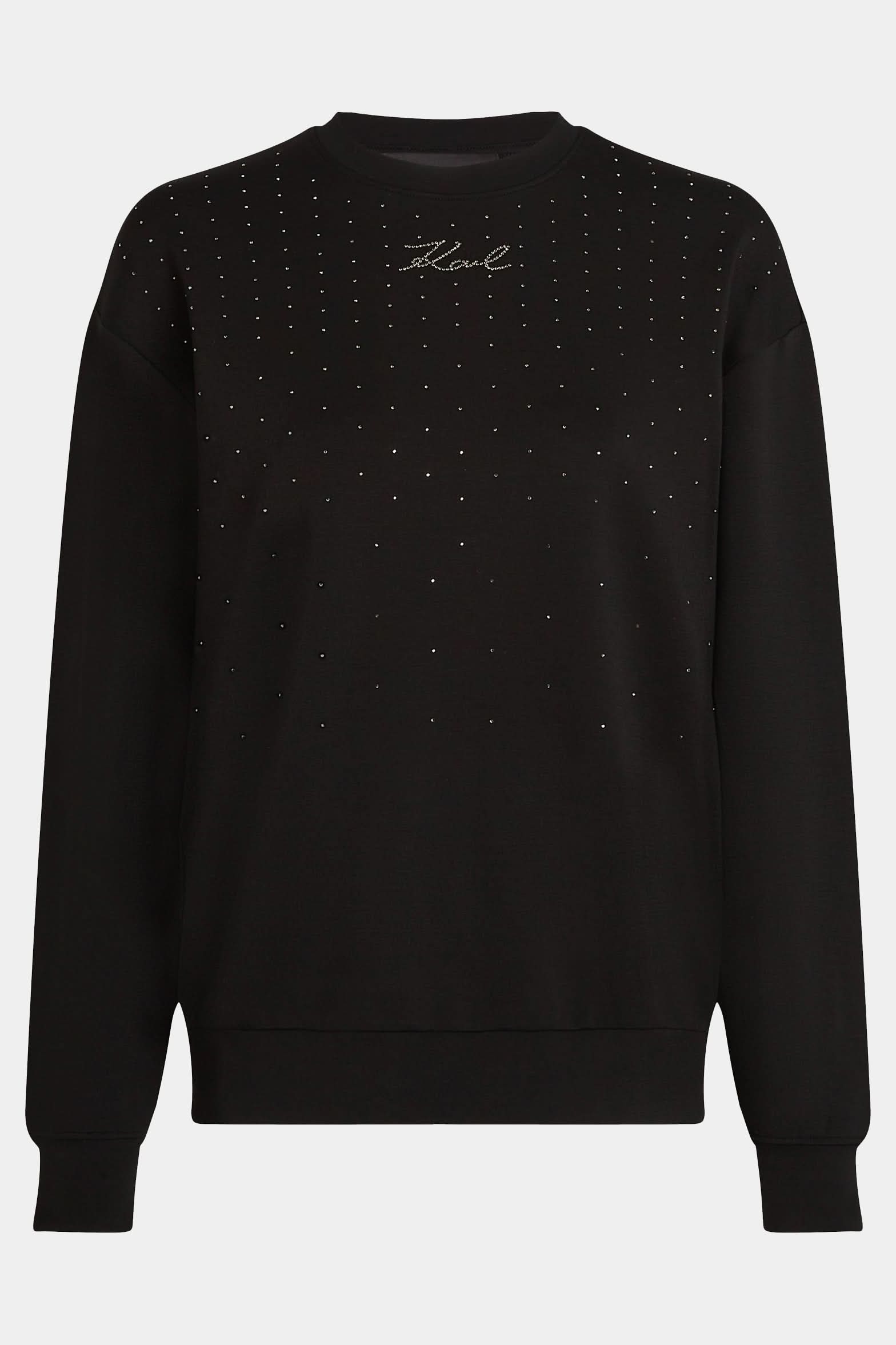 Czarna bluza Rhinestone Rain