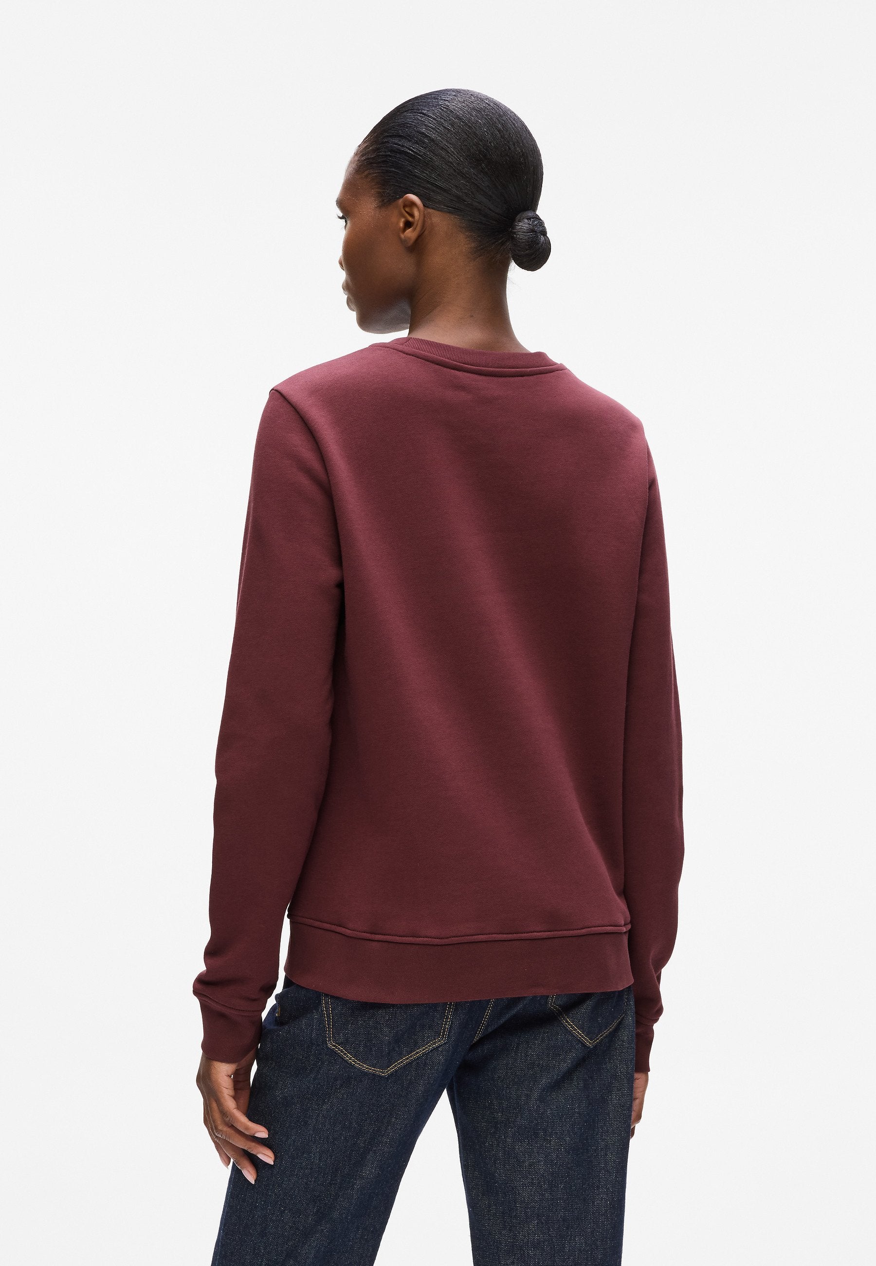 Burgundowa bluza Signature Sequins