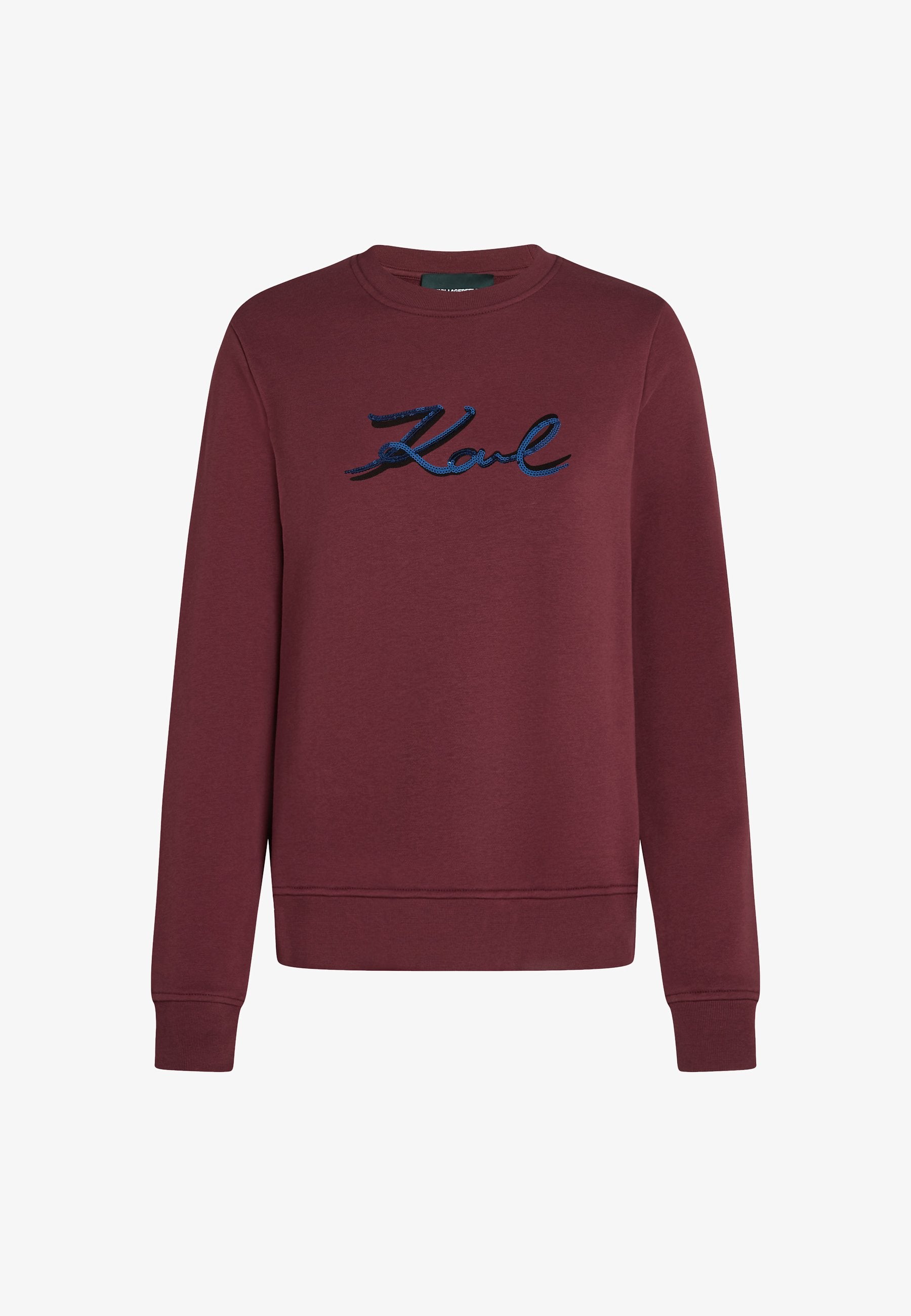 Burgundowa bluza Signature Sequins