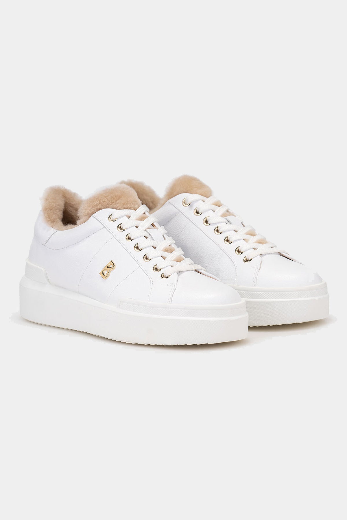 Białe zimowe sneakersy z futerkiem HOLLYWOOD 31