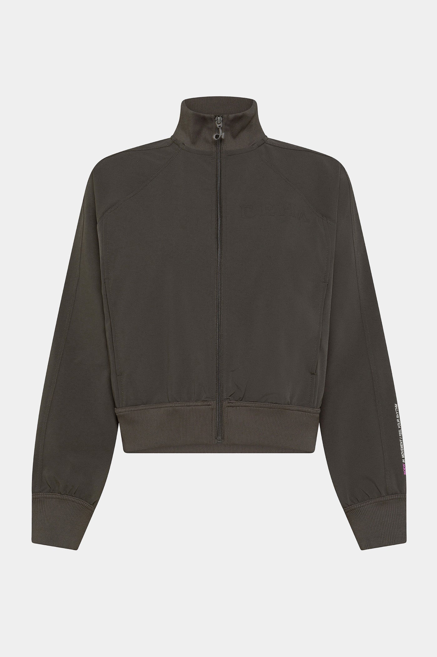 Brązowa kurtka techniczna na zamek