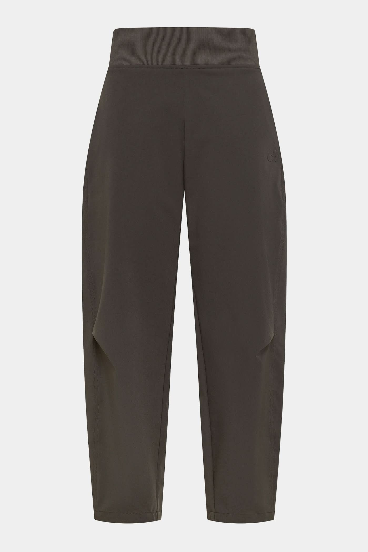 Brązowe spodnie tech nylon