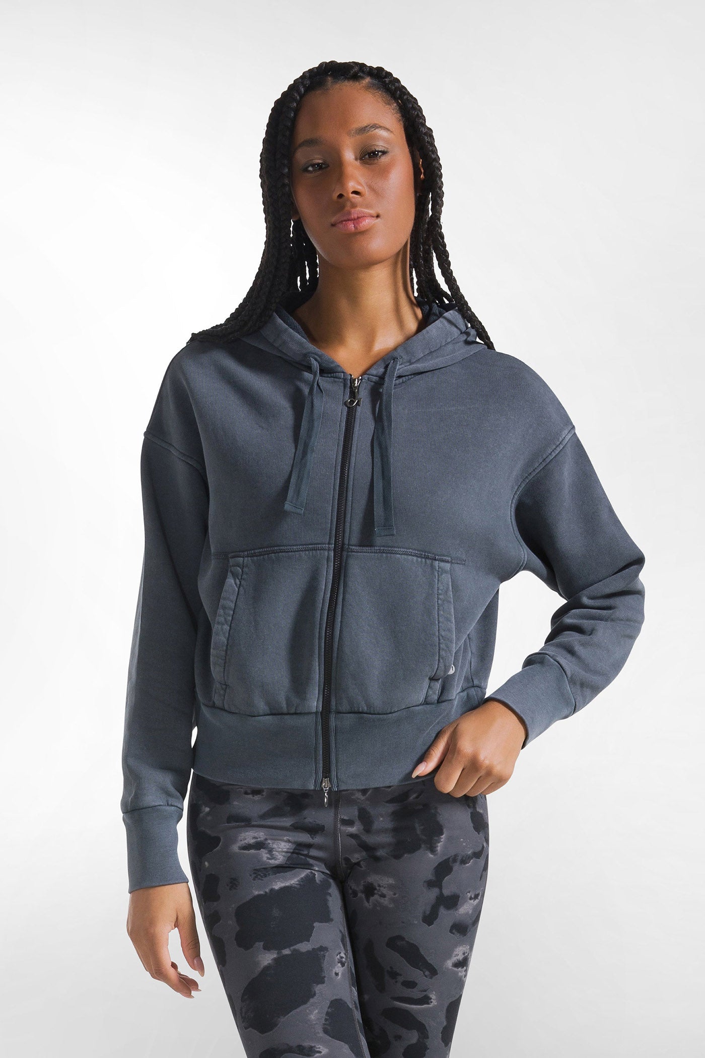 Black women's zippered sweatshirt
