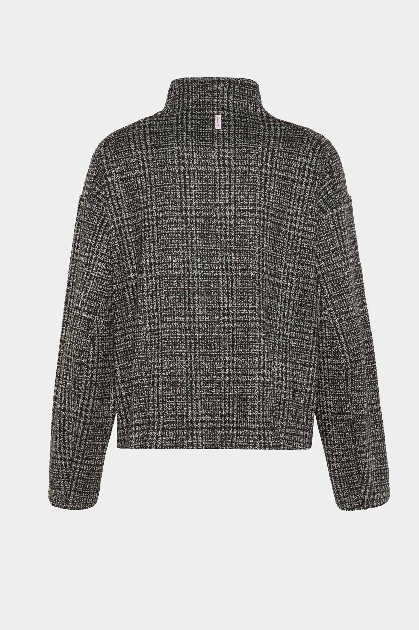 Women's Check Jacquard Full-Zip Jacket