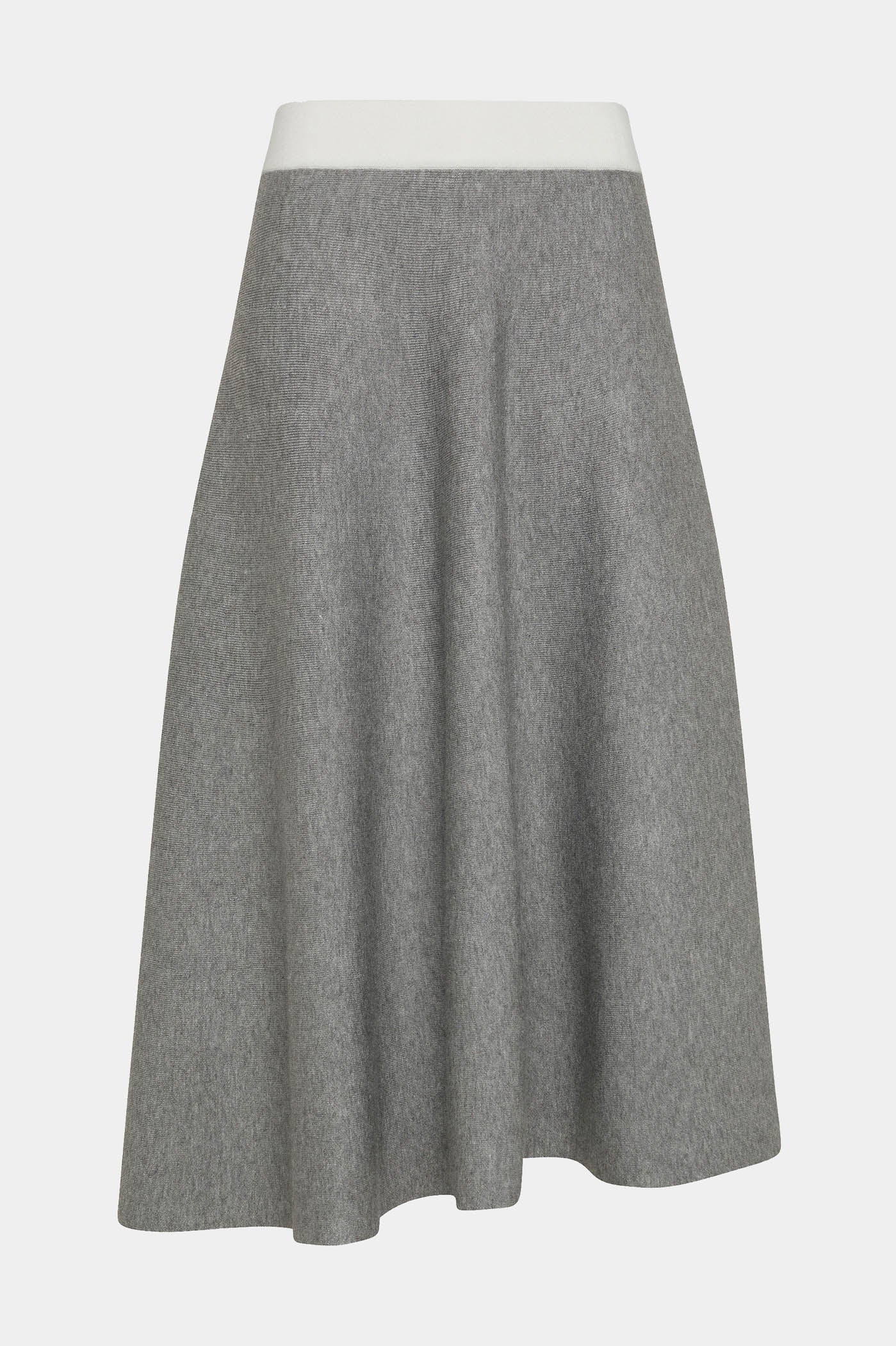 Women's Bi-Color Knitted Skirt