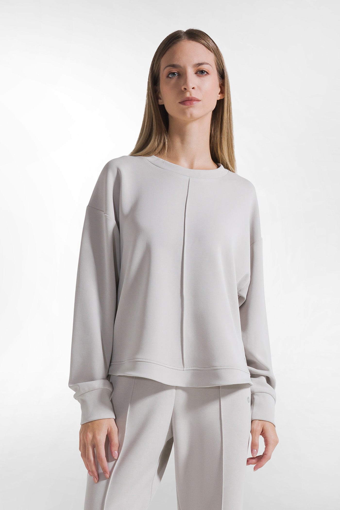 Gray soft women's sweatshirt