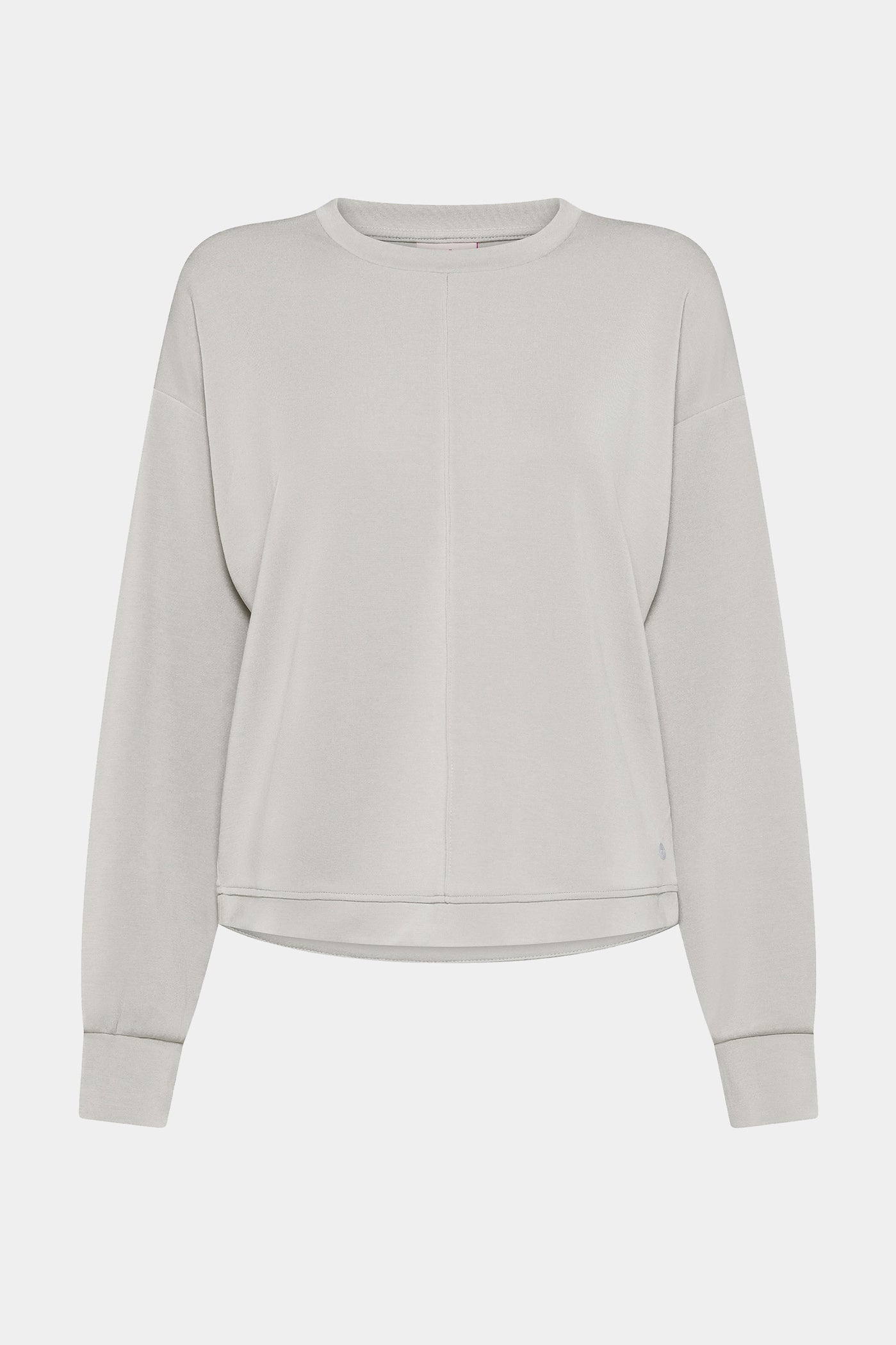 Szara miękka bluza damska