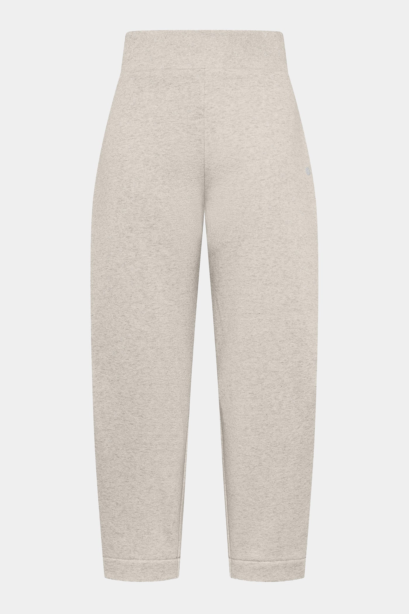 Białe spodnie z lurexu