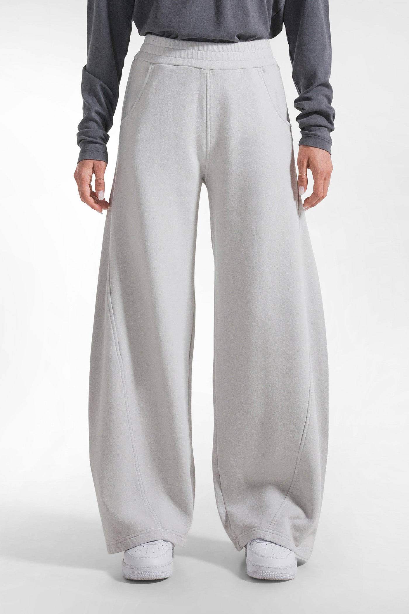 Gray cotton sweatpants