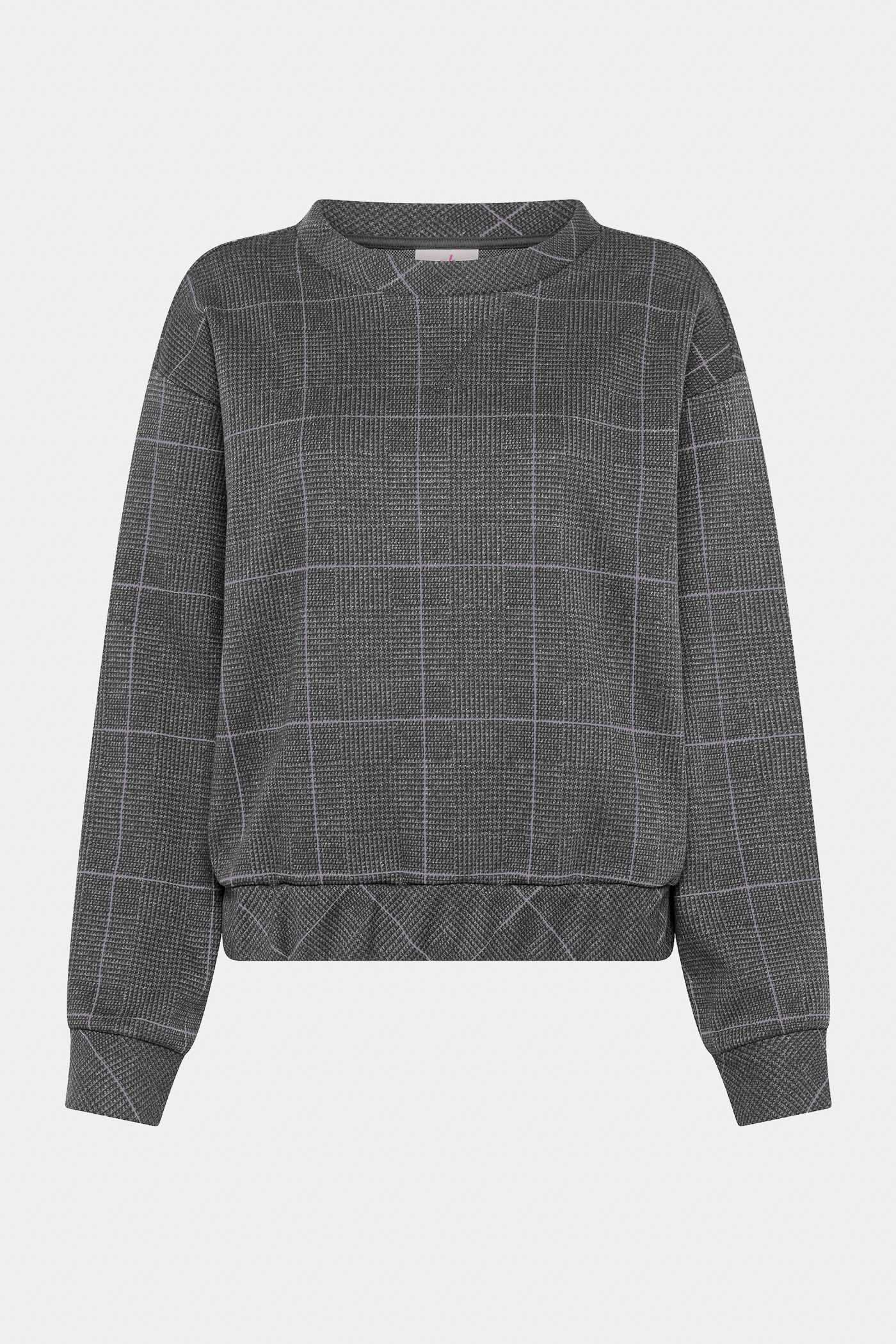 Gray jacquard sweatshirt