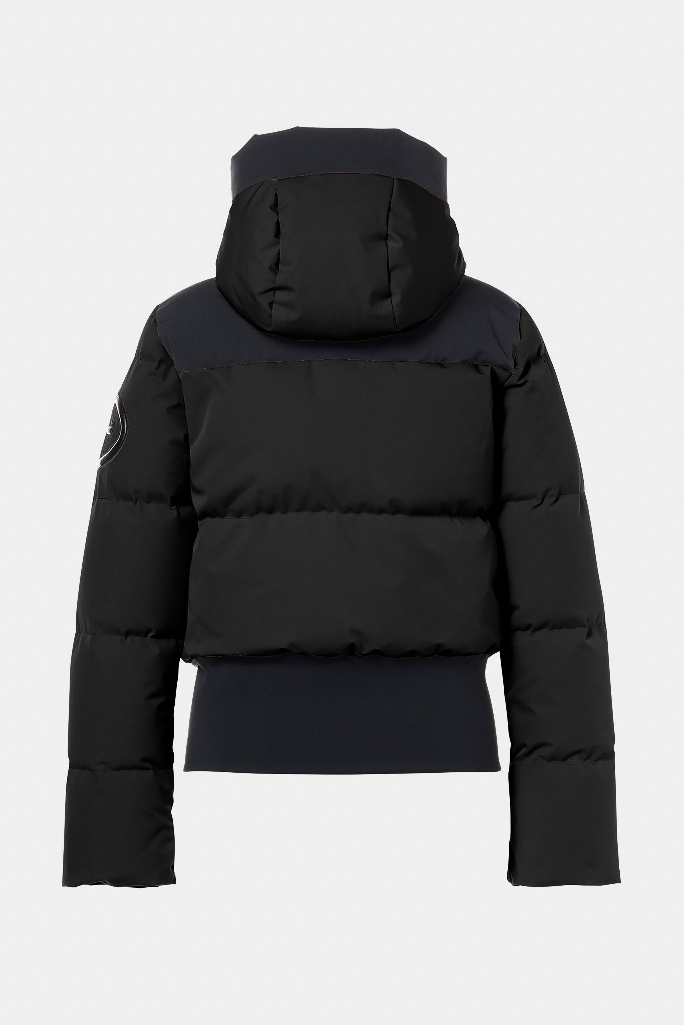 Czarna kurtka bomber z kapturem VILLAGE ski jacket