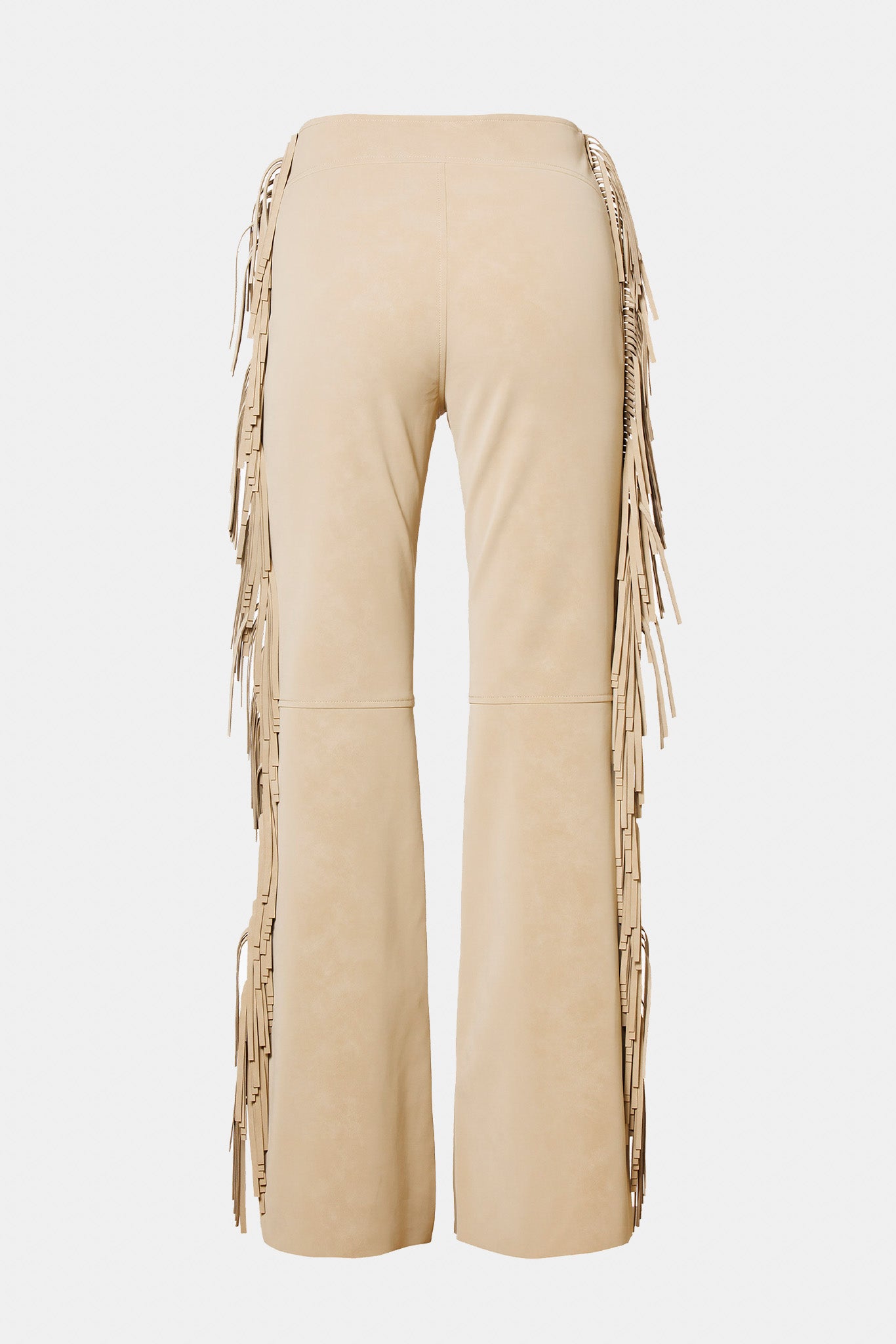 Karmelowe spodnie damskie z frędzlami LINA pants
