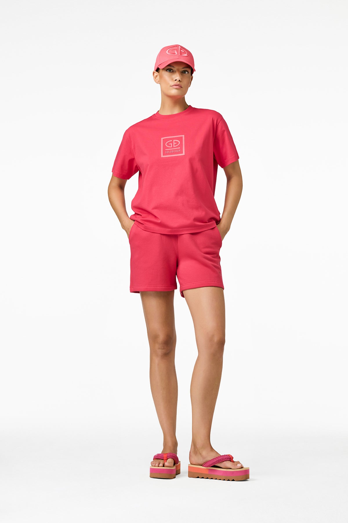 Różowy T-shirt LEGACY short sleeve top