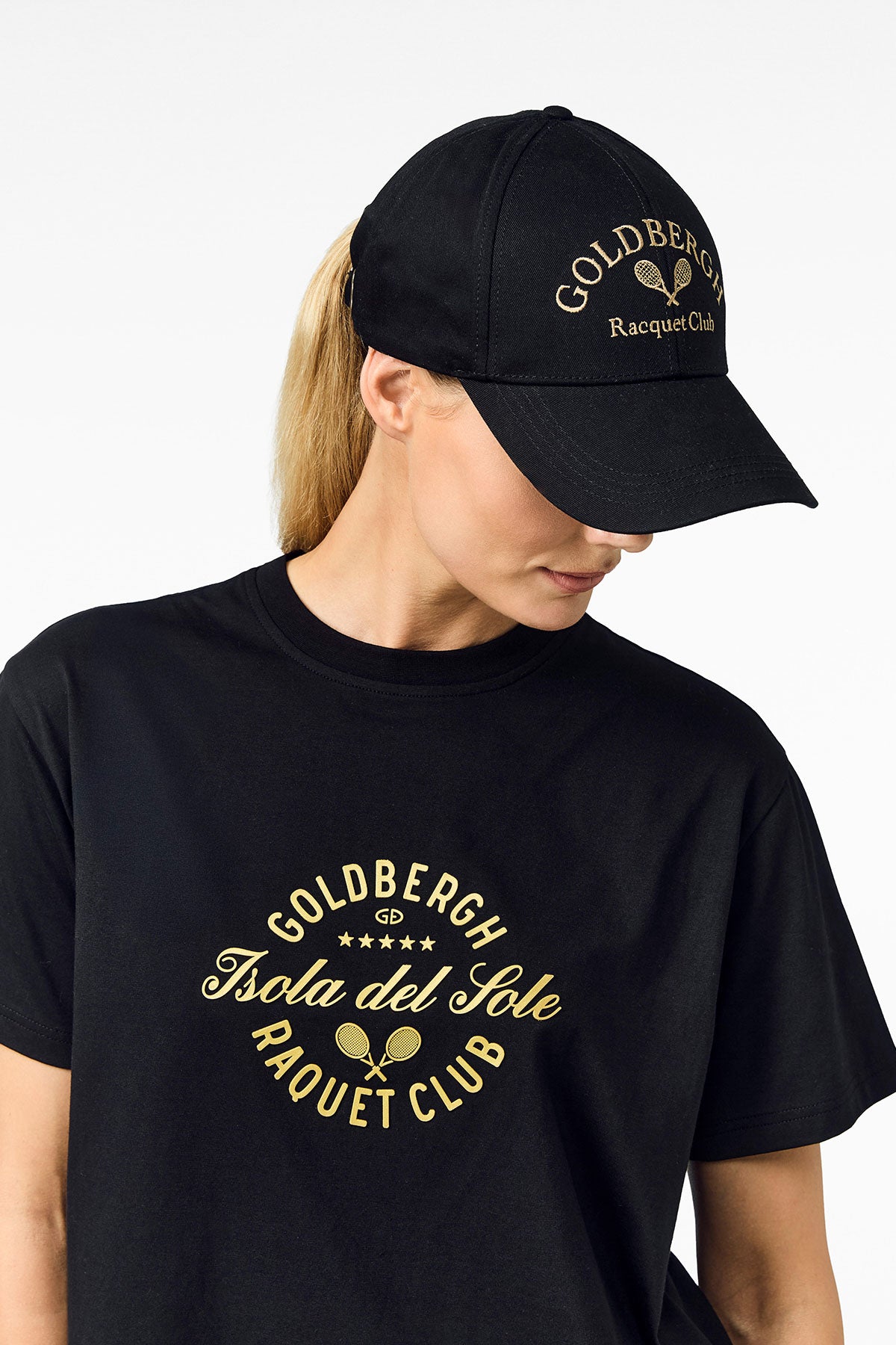 Czarny T-shirt AURELIA short sleeve top