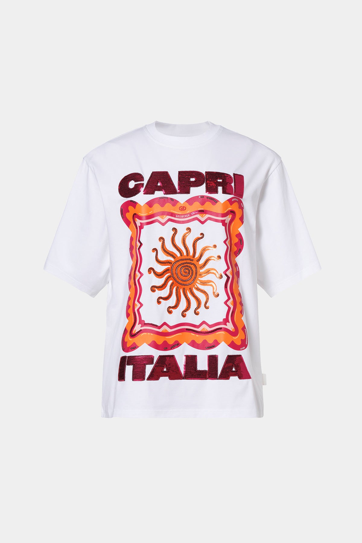 Biały T-shirt RAYA short sleeve top