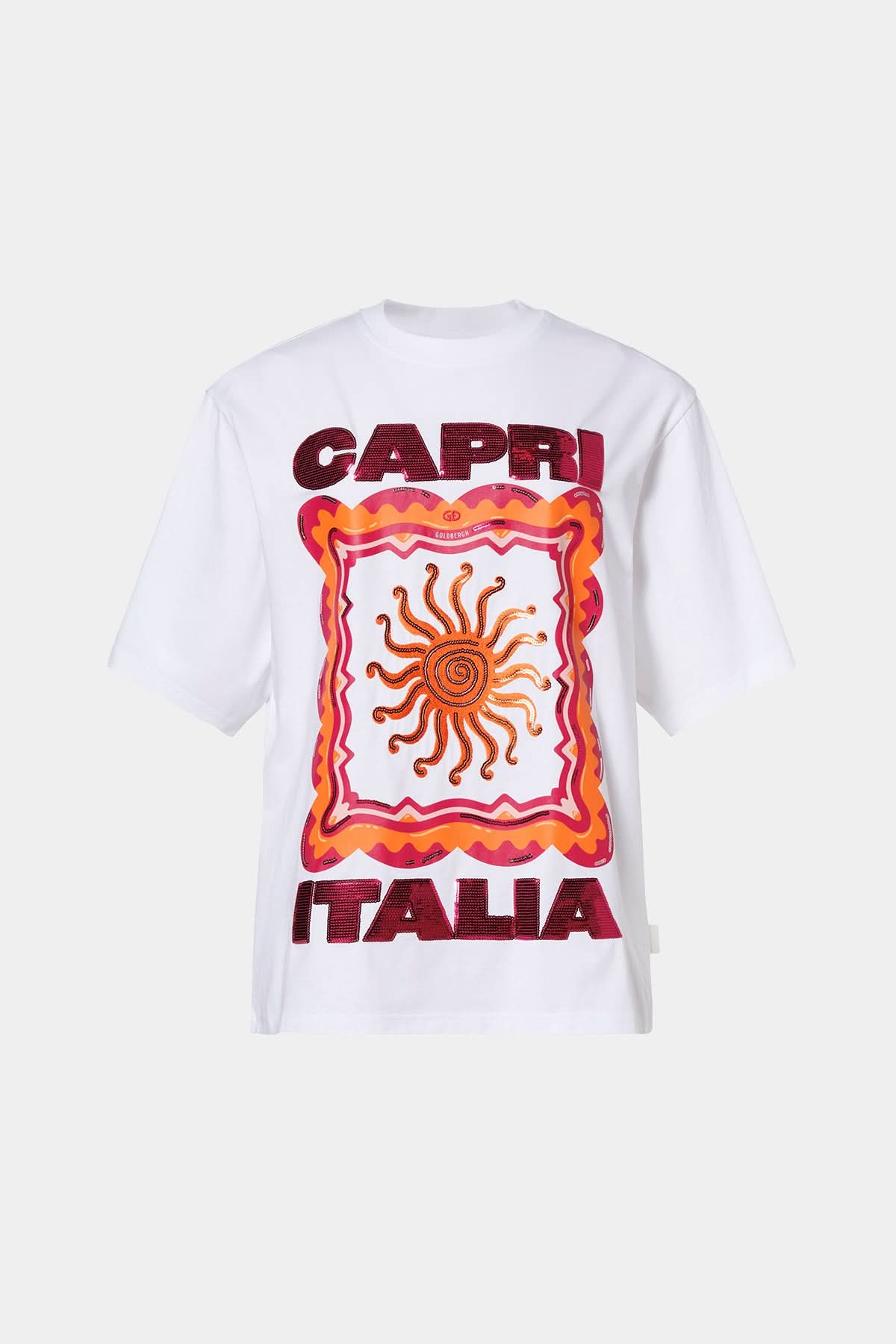 Biały T-shirt RAYA short sleeve top