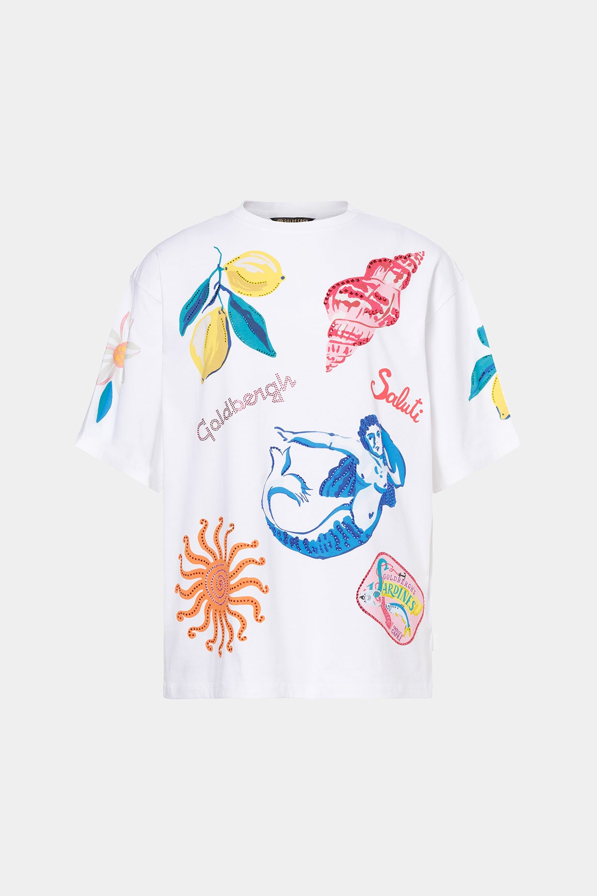 Biały T-shirt MEDIRA short sleeve top