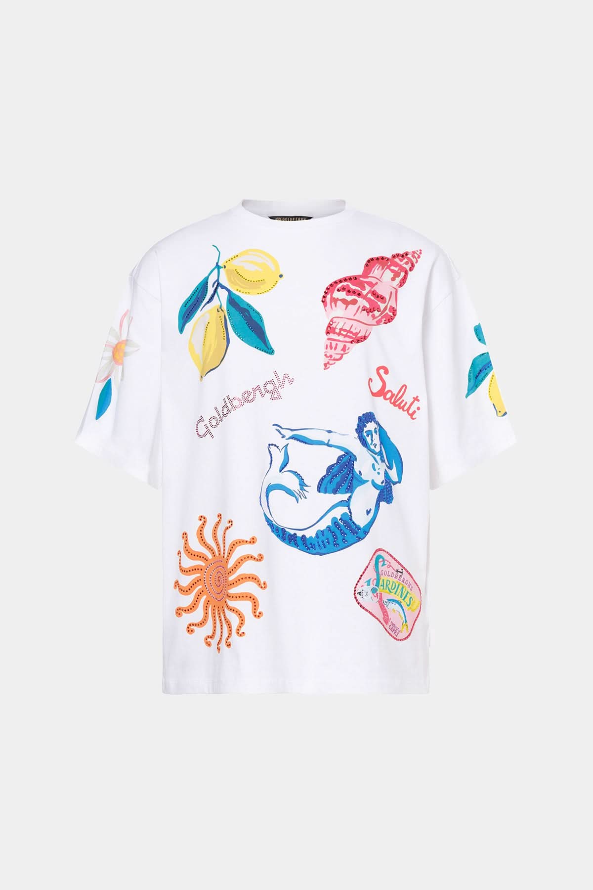 Biały T-shirt MEDIRA short sleeve top