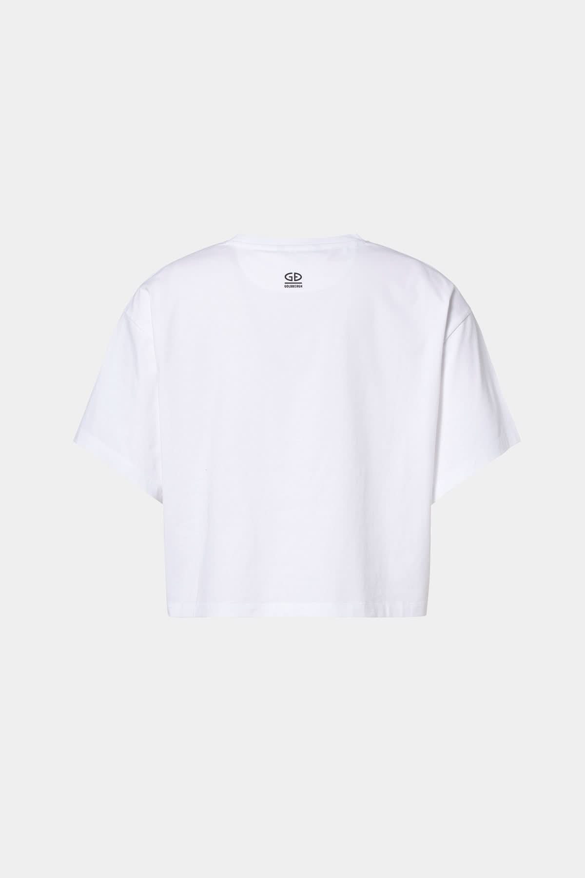 Biały T-shirt LUMEA short sleeve top