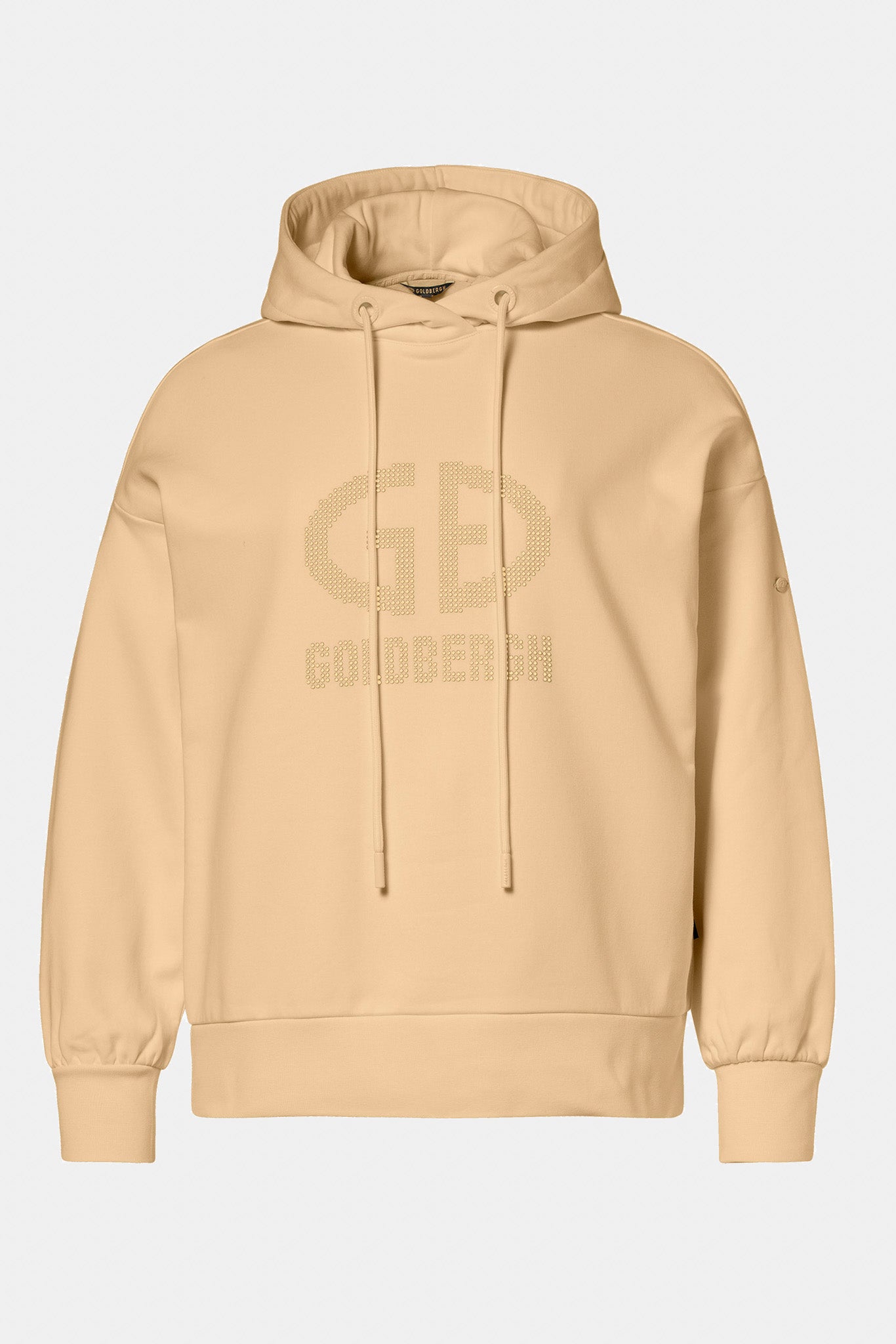 Beżowa bluza damska z kapturem GIORGIA hooded sweater