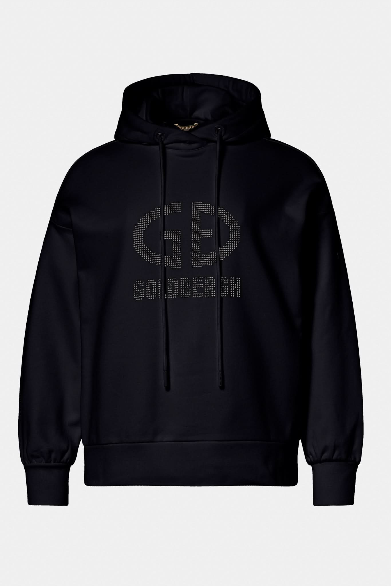 Black women's hooded sweatshirt GIORGIA hooded sweater