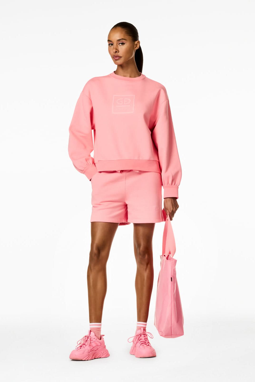 Jasnoróżowa bluza RELAX sweater