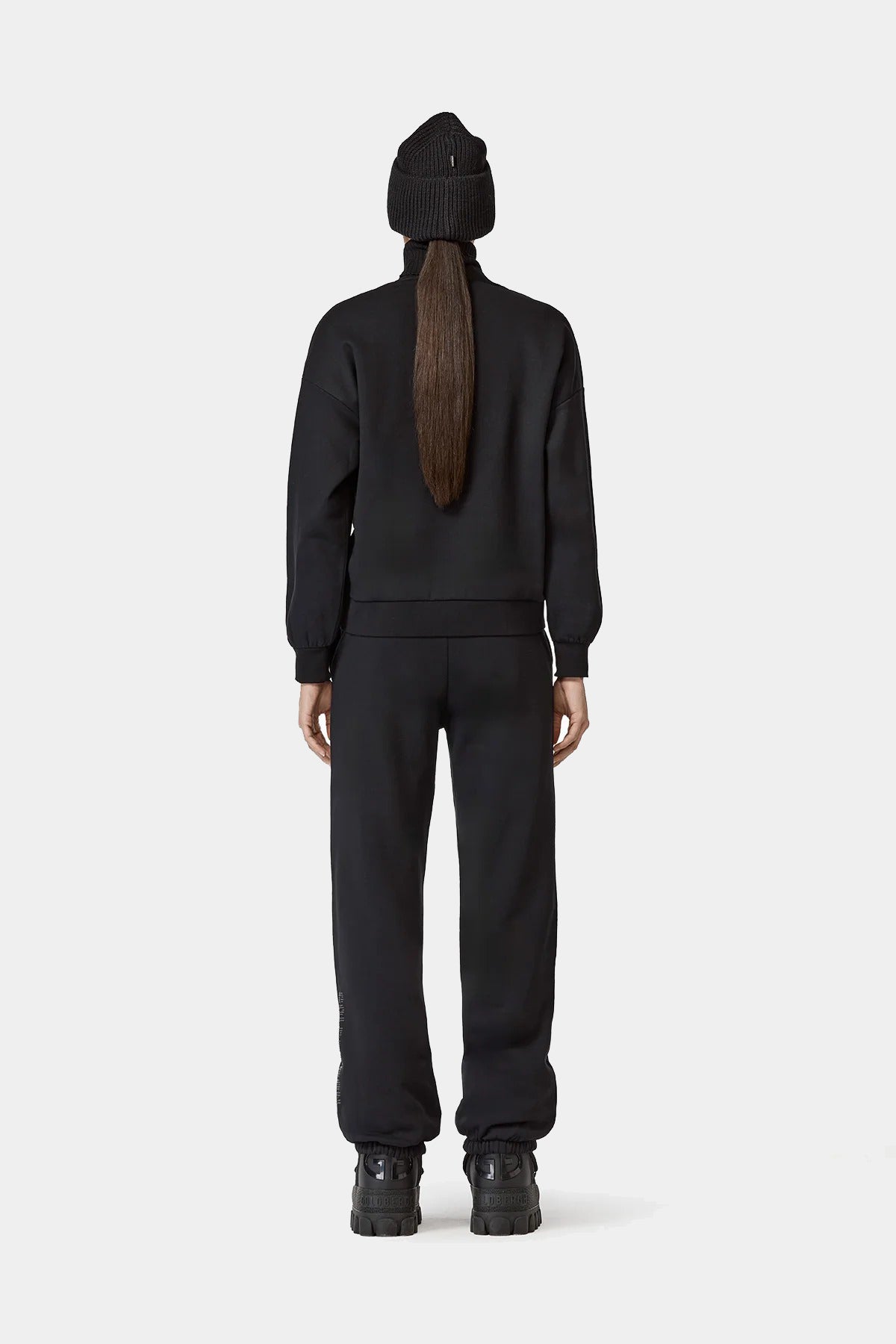 Czarna bluza damska ALESSANDRA crew neck sweater