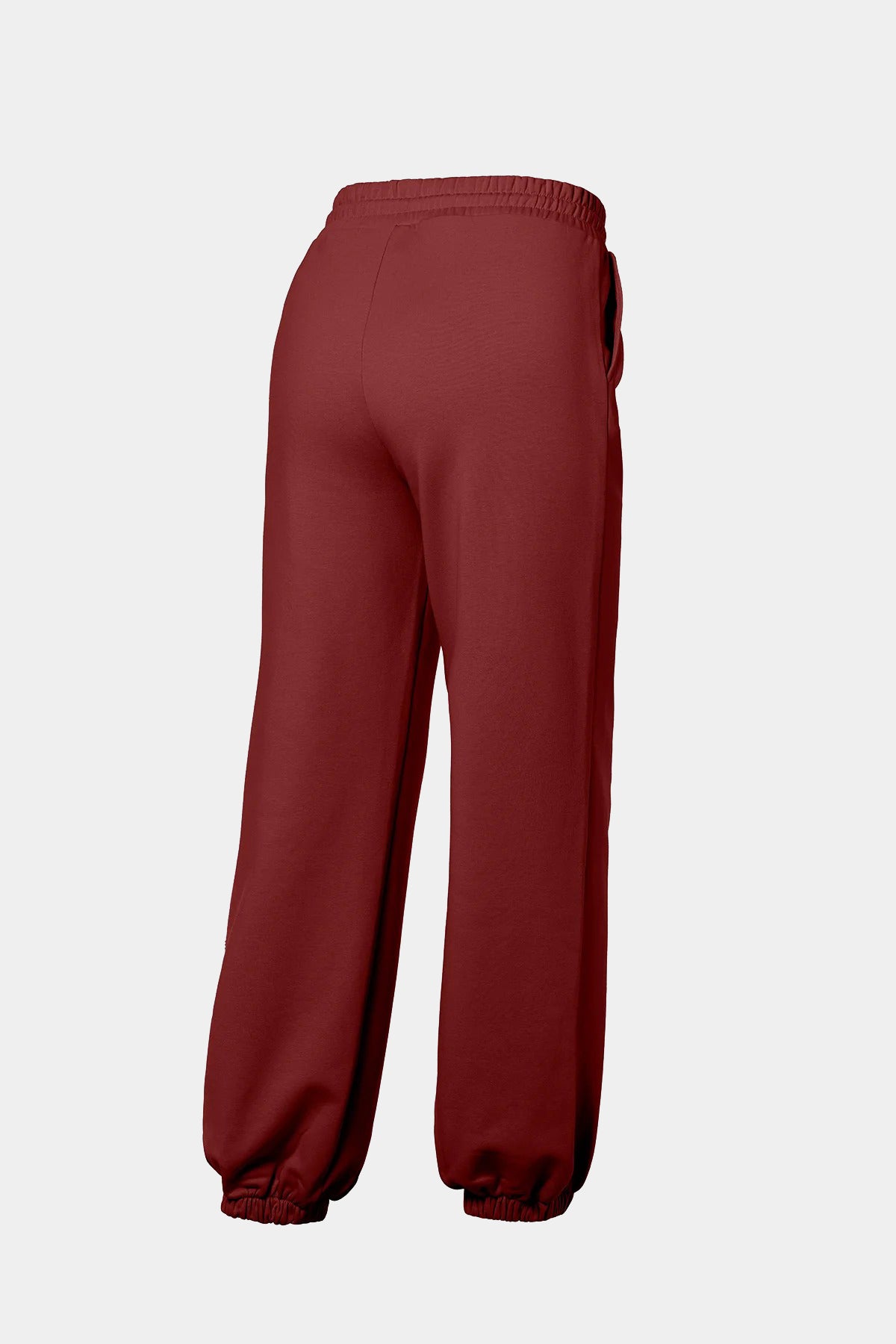 Bordowe spodnie dresowe DELFINA sweatpant