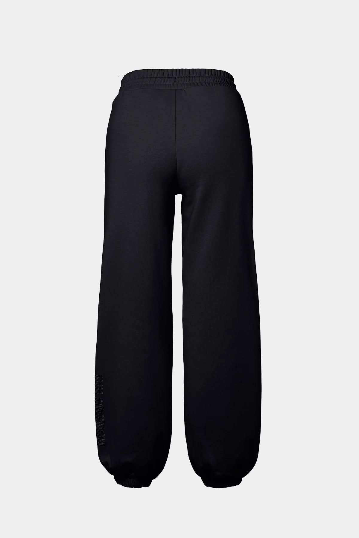 Czarne spodnie dresowe DELFINA sweatpant