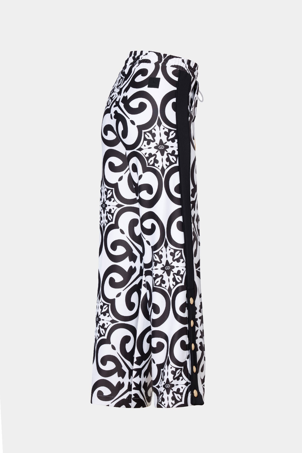 Czarno białe spodnie ALISIA track pants