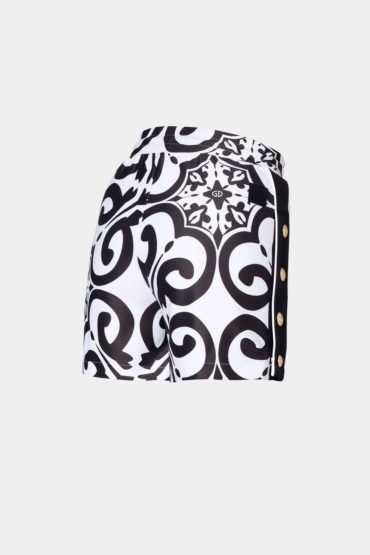Black and white NOLA shorts