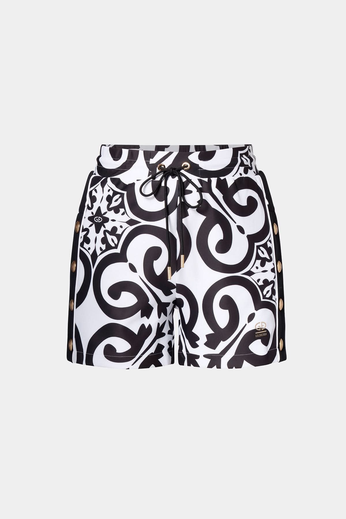 Black and white NOLA shorts