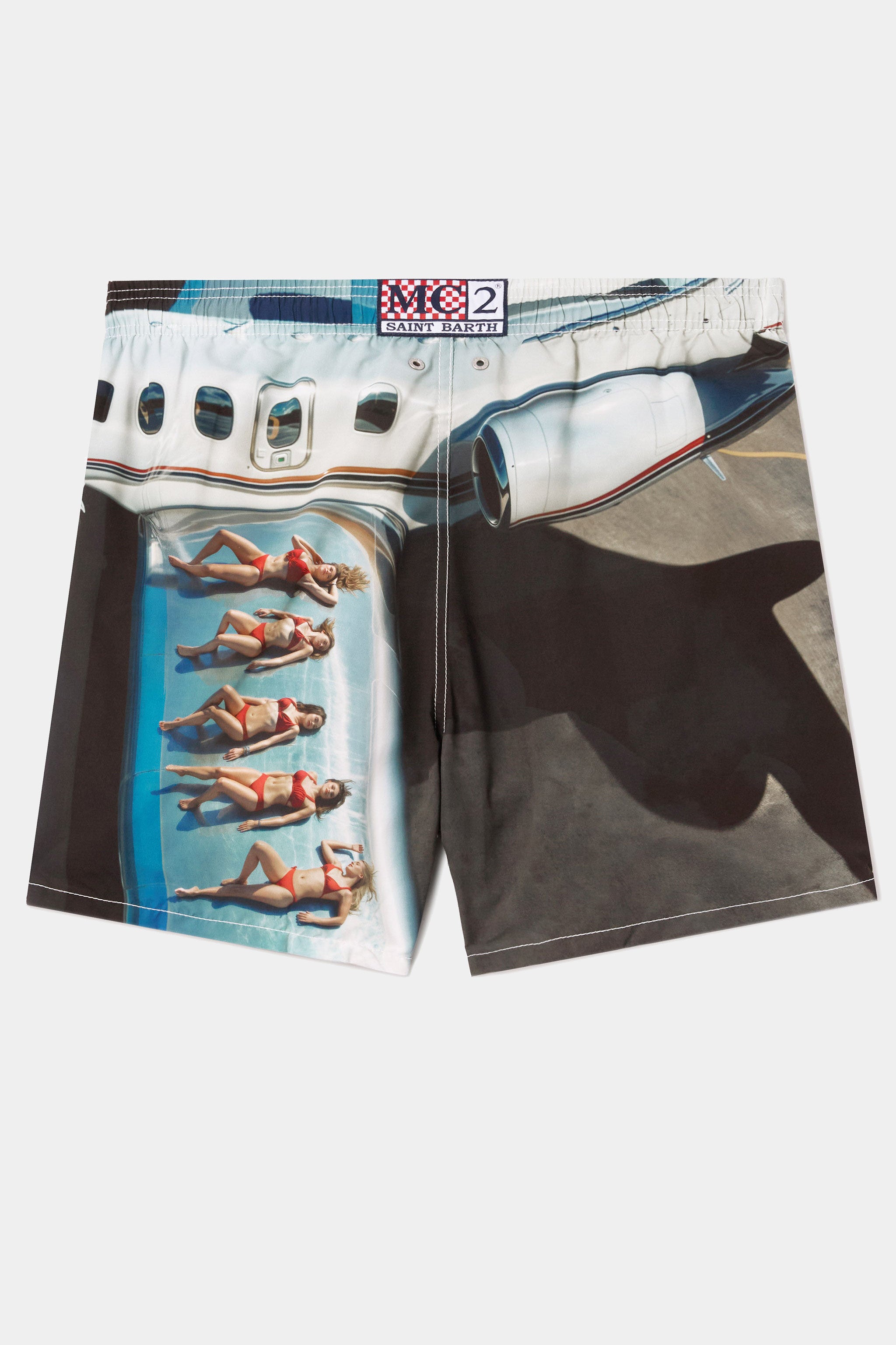 Szorty kąpielowe męskie Gustavia Placed Print Rd Sb Airlines 01