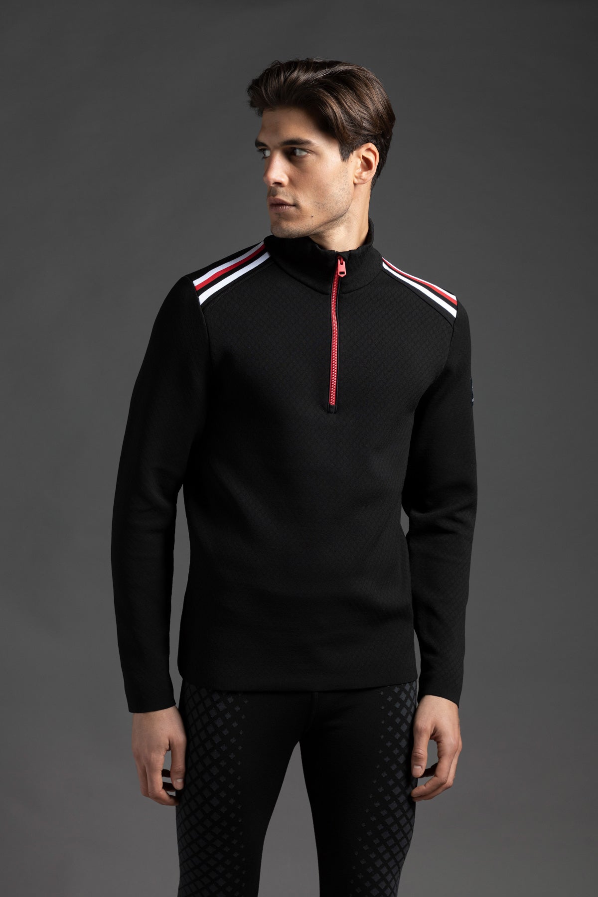 Men's Half Zip Heracles Turtleneck