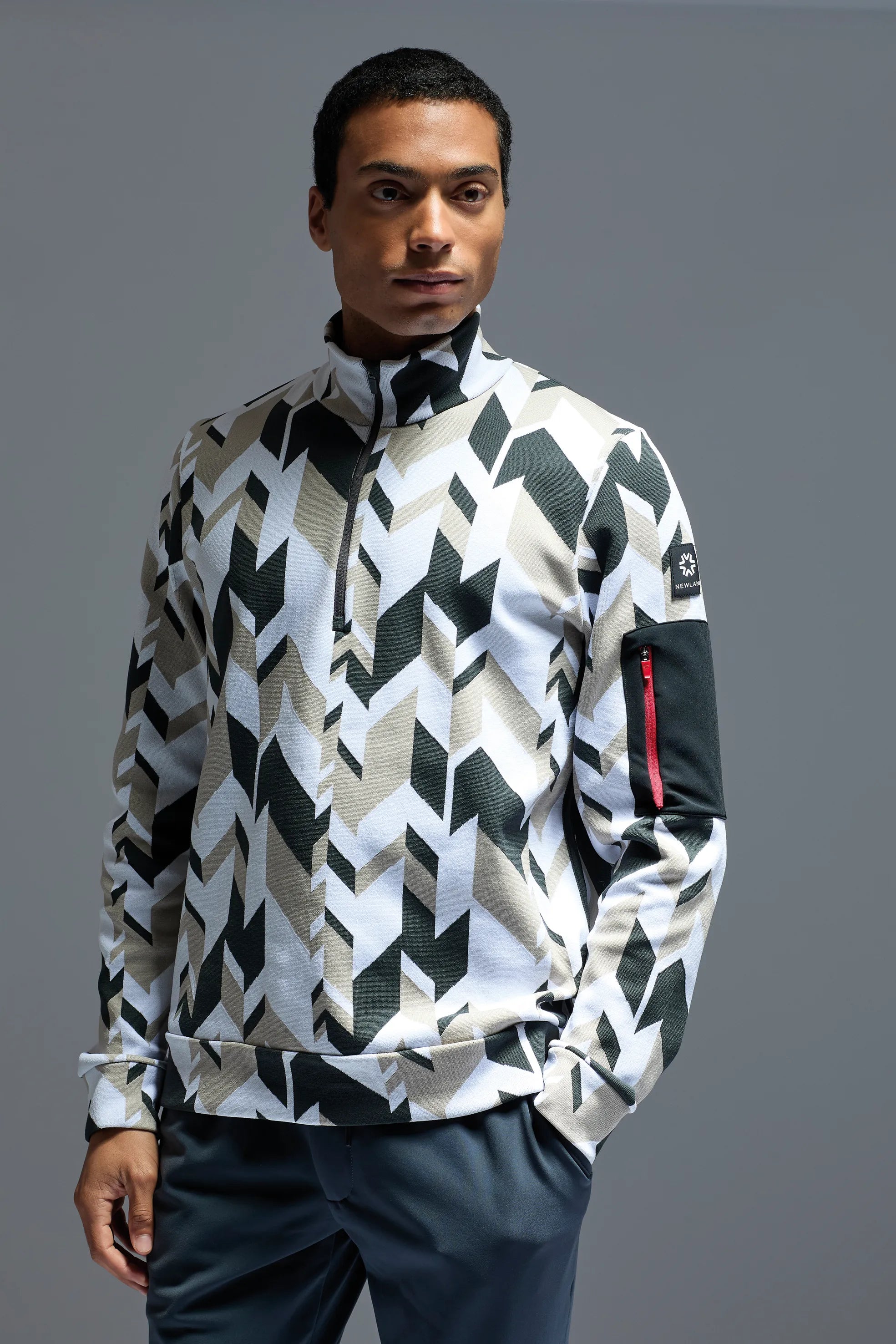 Męski golf 1/2 zip Altenberg