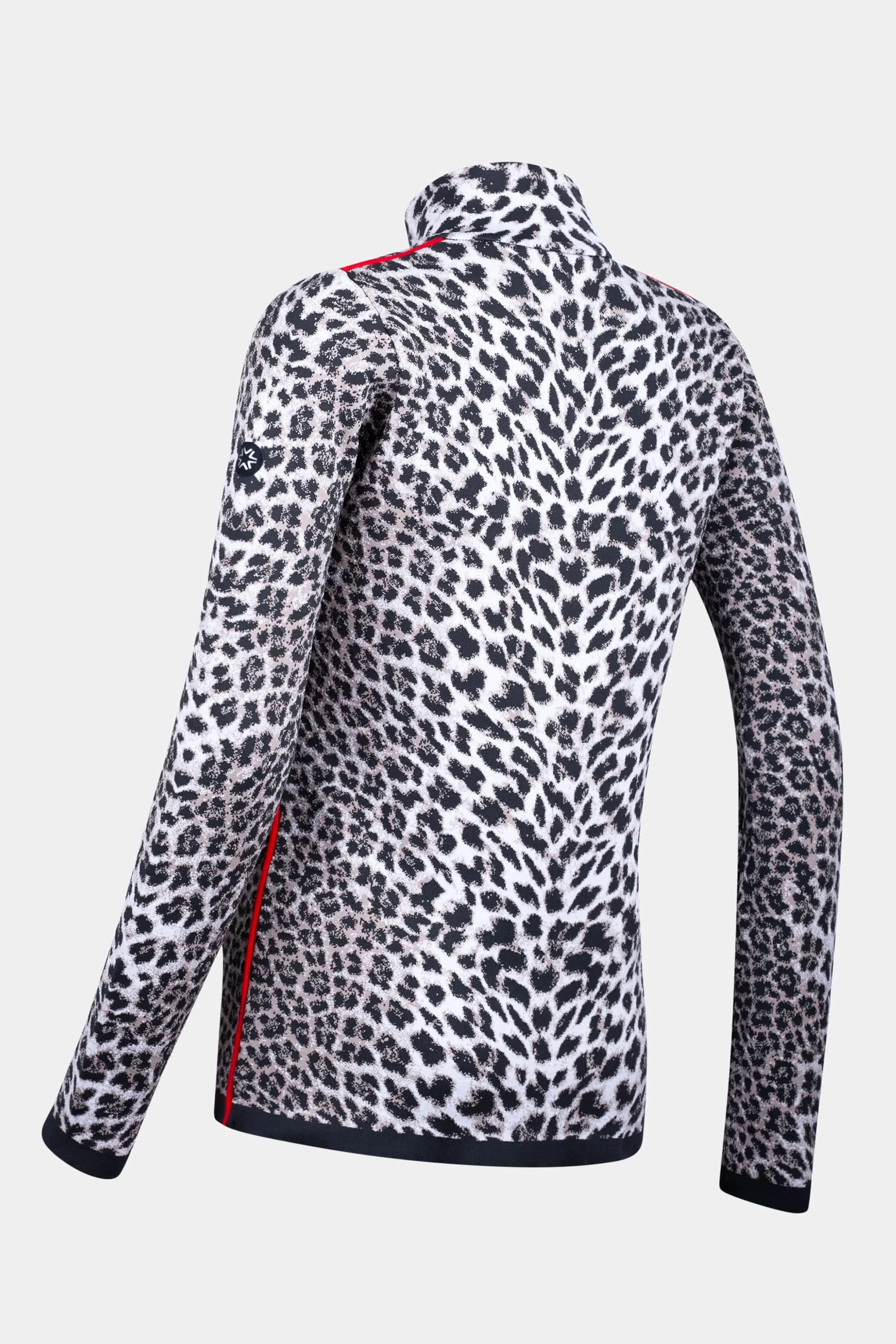Damski golf 1/2 zip Girdwood w zwierzęcy print