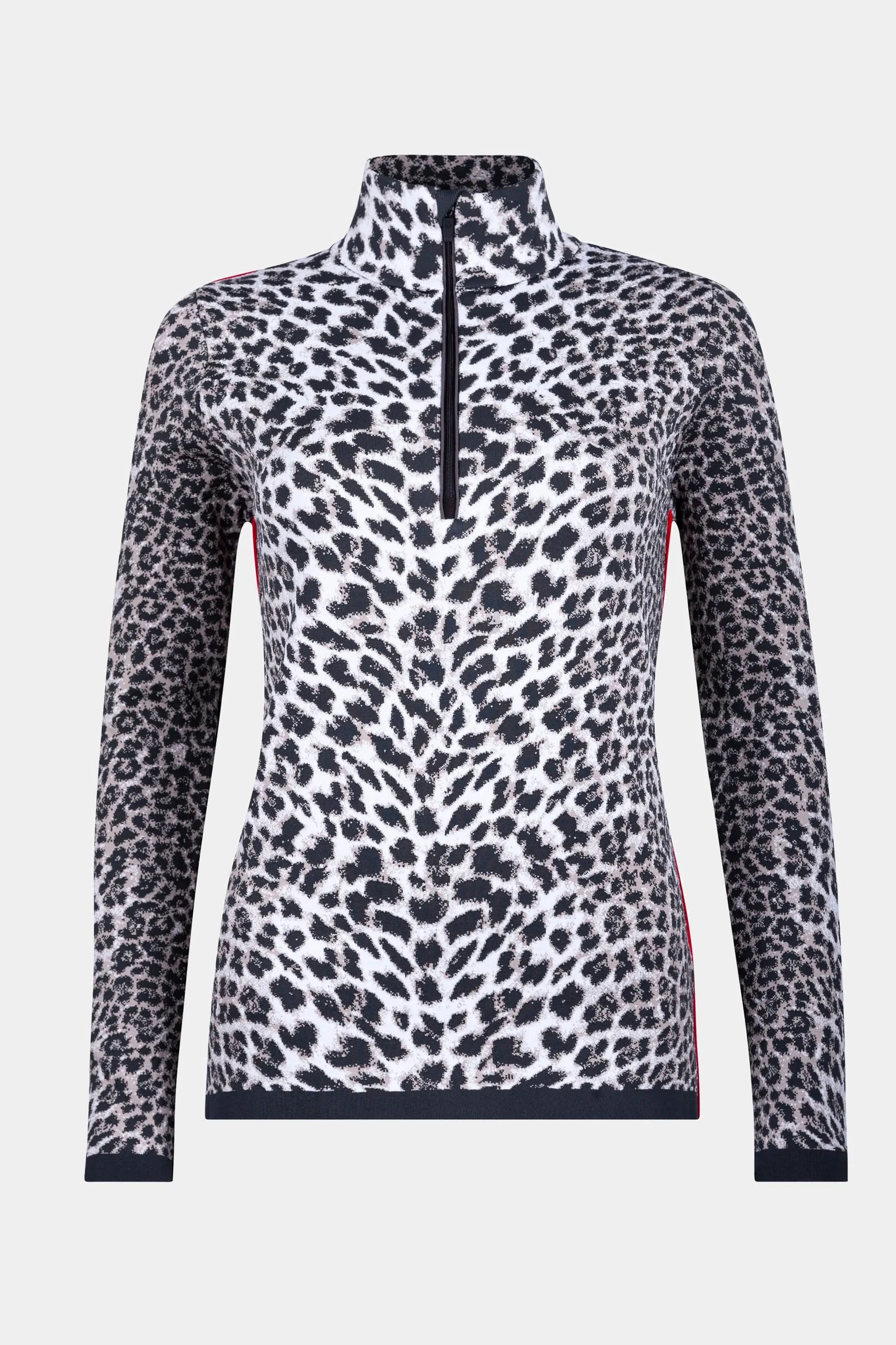 Damski golf 1/2 zip Girdwood w zwierzęcy print