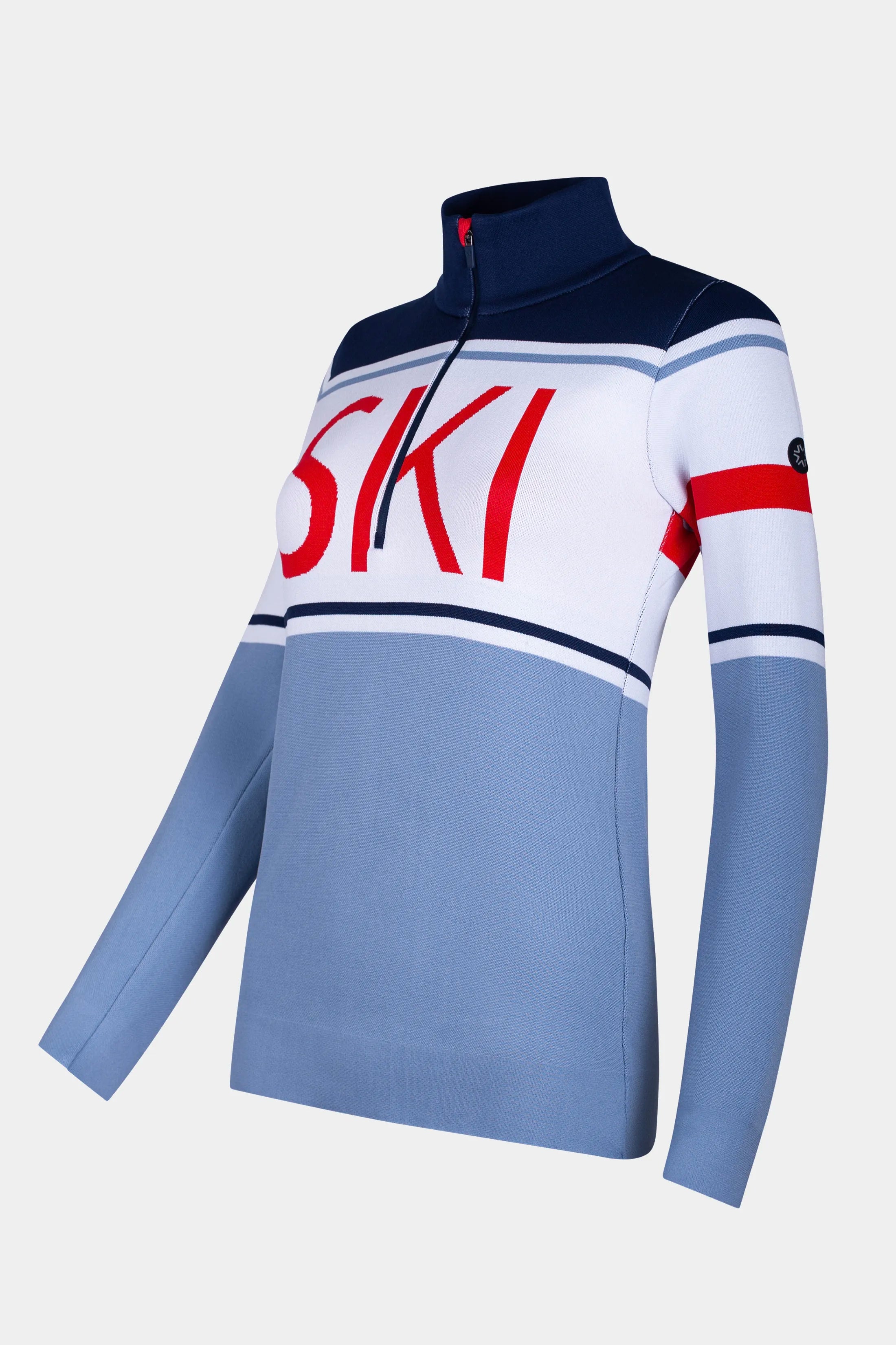 Golf damski 1/2 zip Vallee Blanche