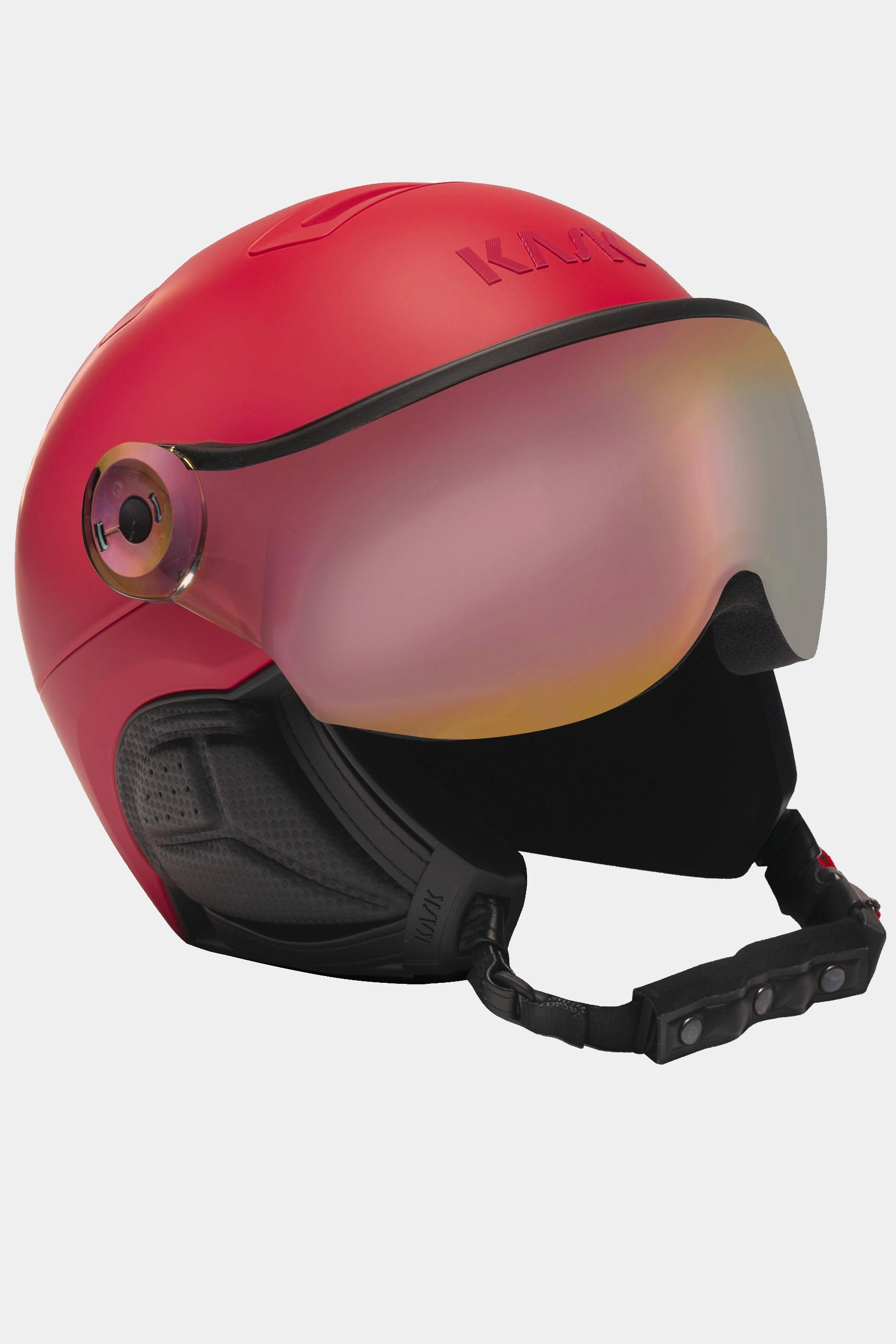 Czerwony kask narciarski Piuma R Shadow Visor