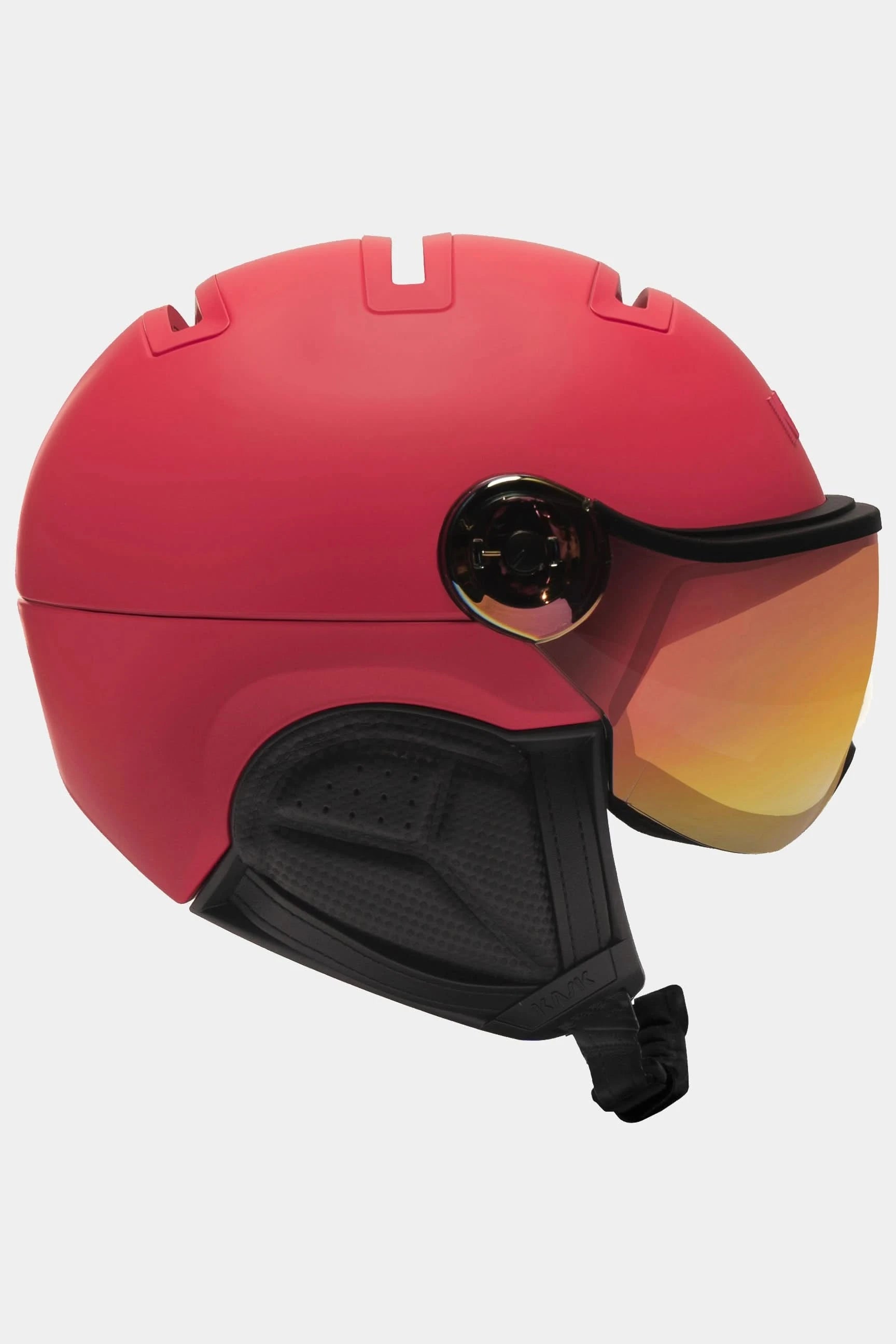 Różowy kask narciarski Piuma R Shadow Visor