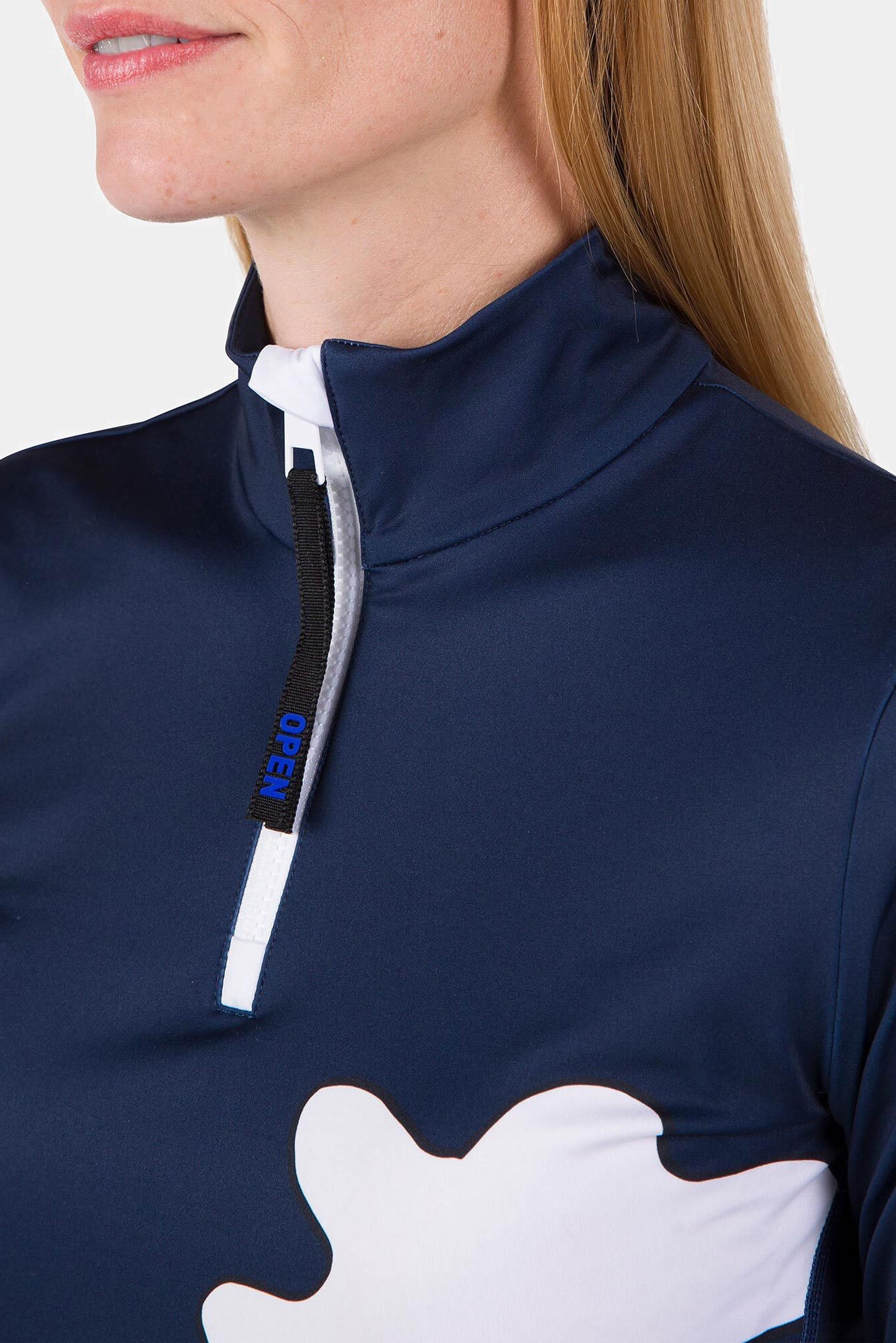 Koszulka damska W Booster 1/2 Zip Top