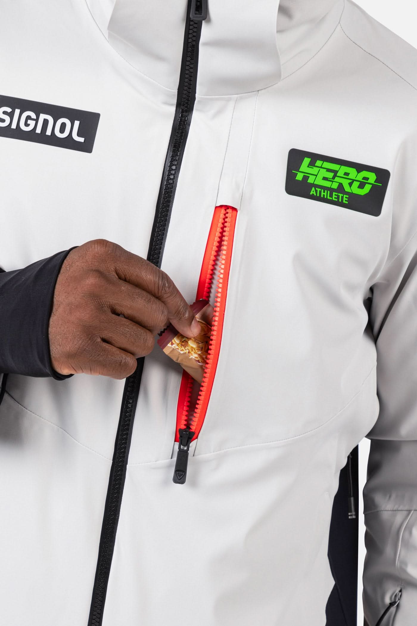Szara kurtka narciarska Hero Blackside insulated
